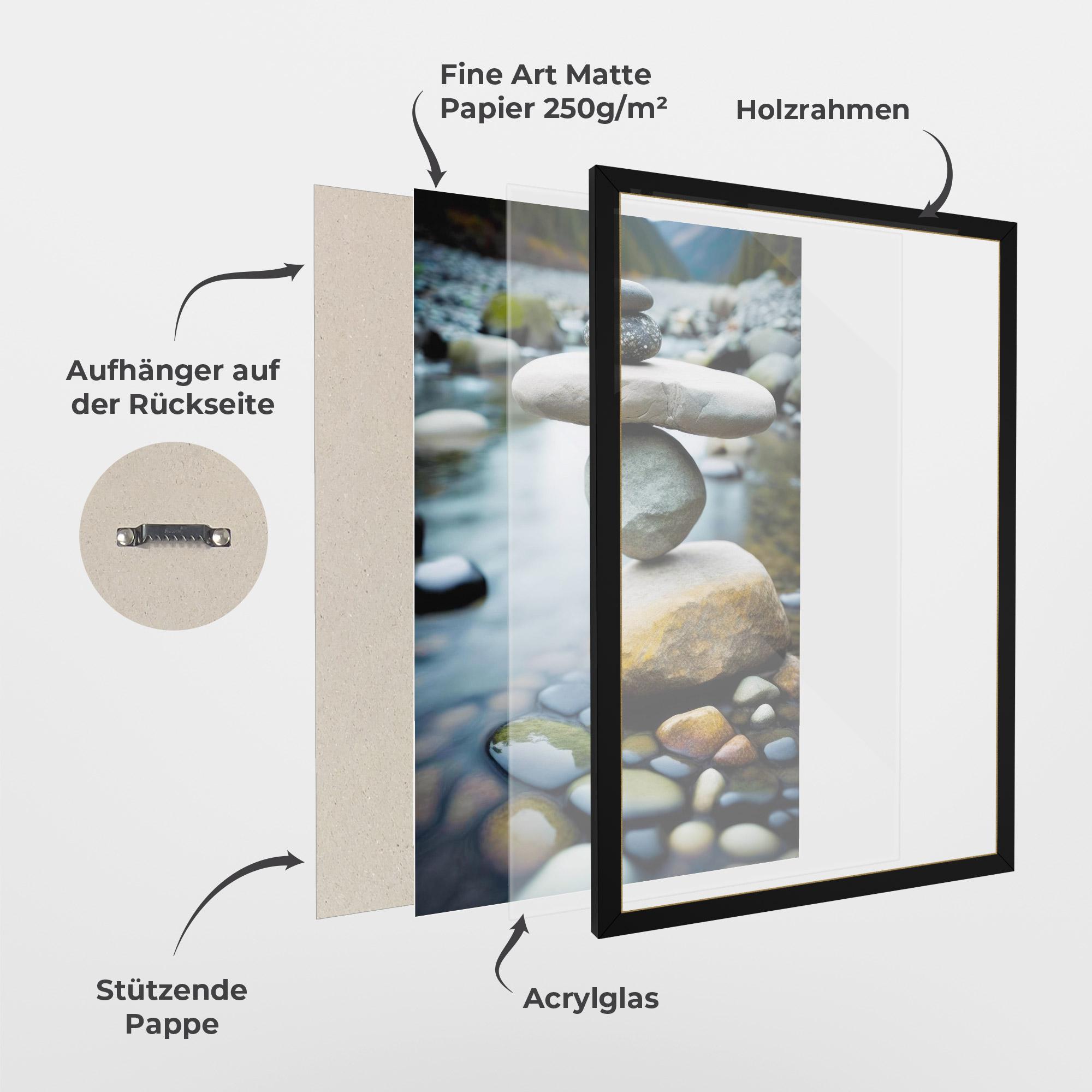 Gerahmte Poster Balanced Rocks mockup 1