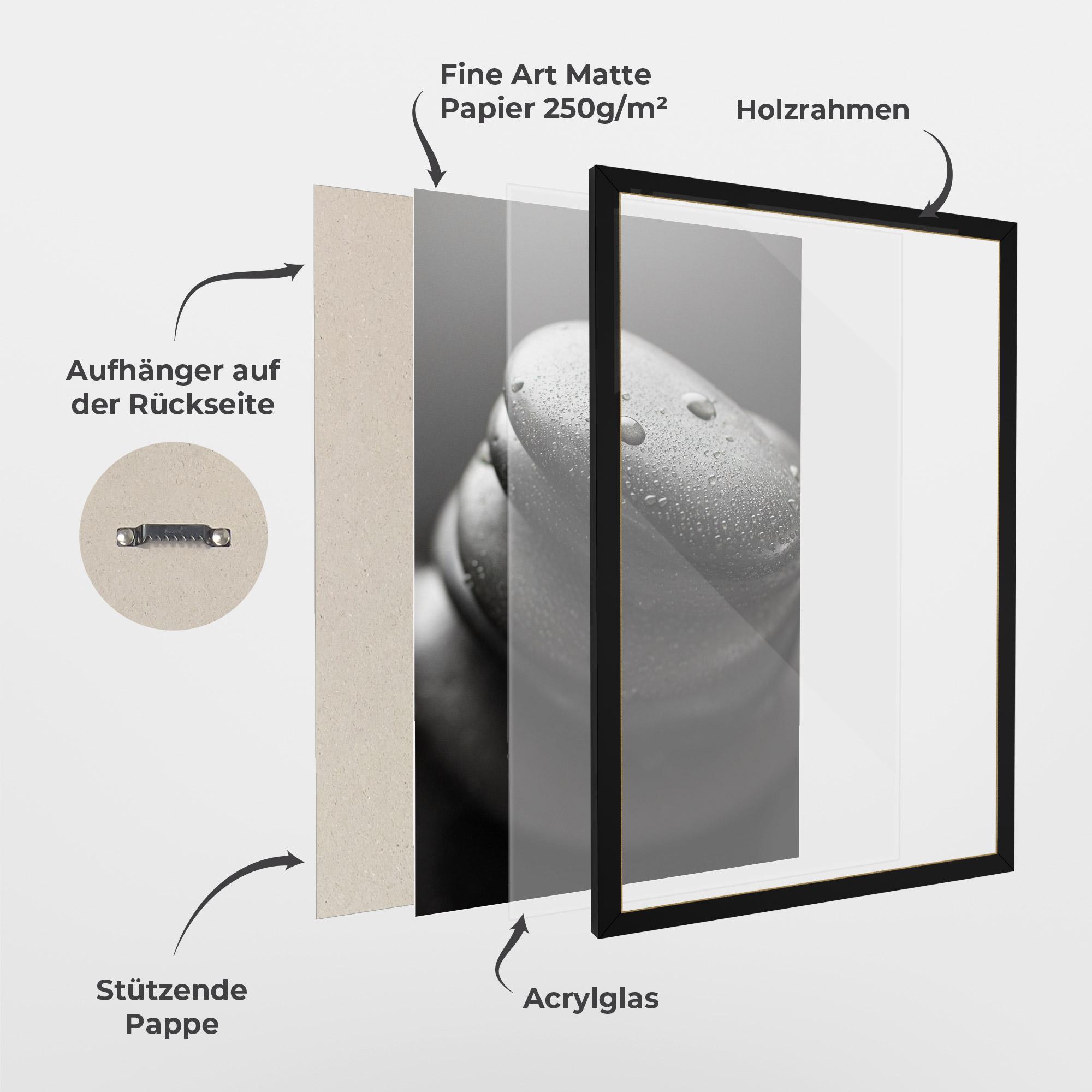 Gerahmte Poster Beautiful Stones mockup 1