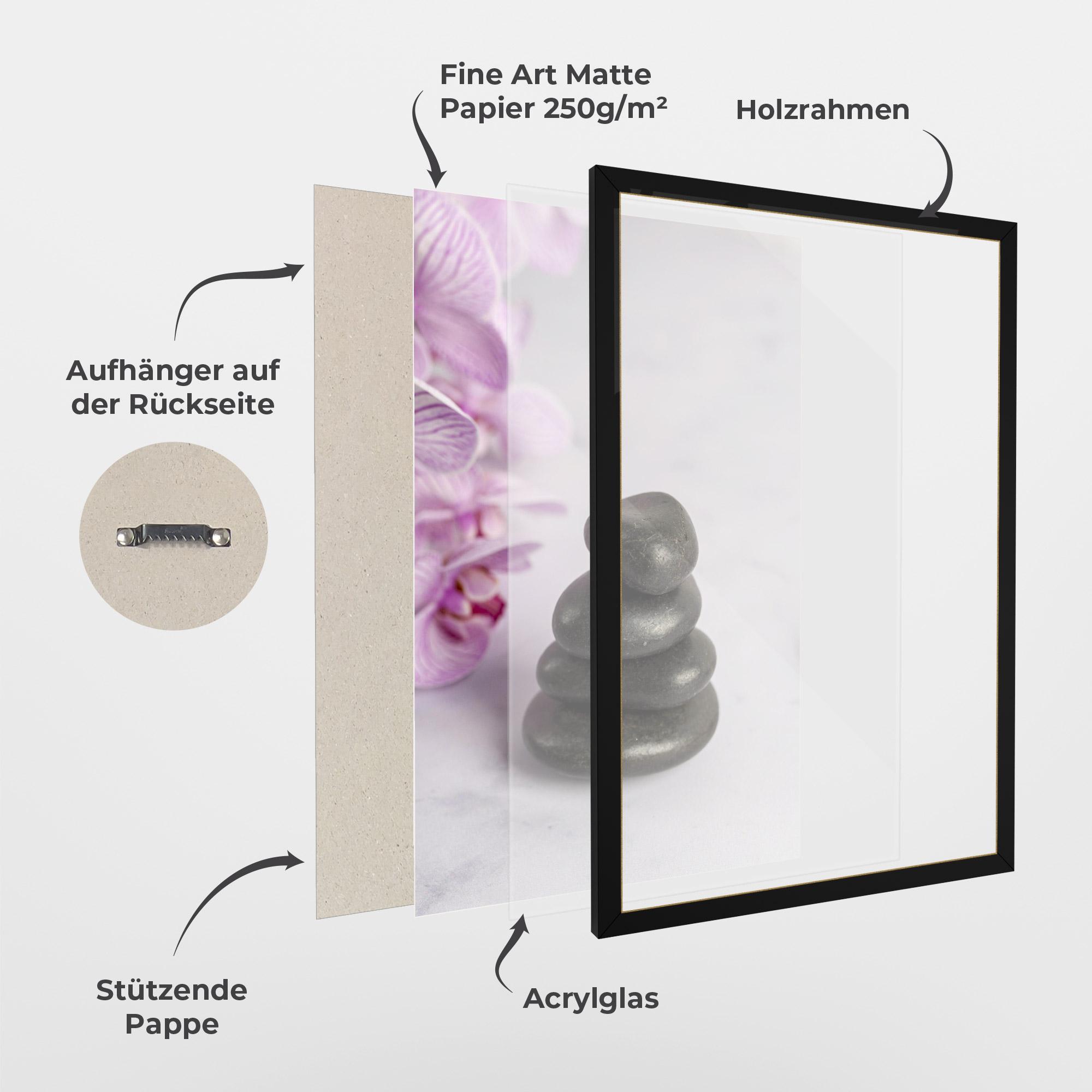 Gerahmte Poster Small Stones mockup 1