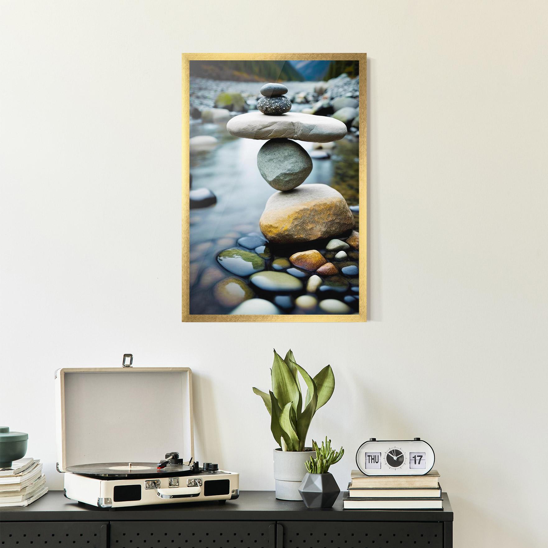 Gerahmte Poster Balanced Rocks mockup 2