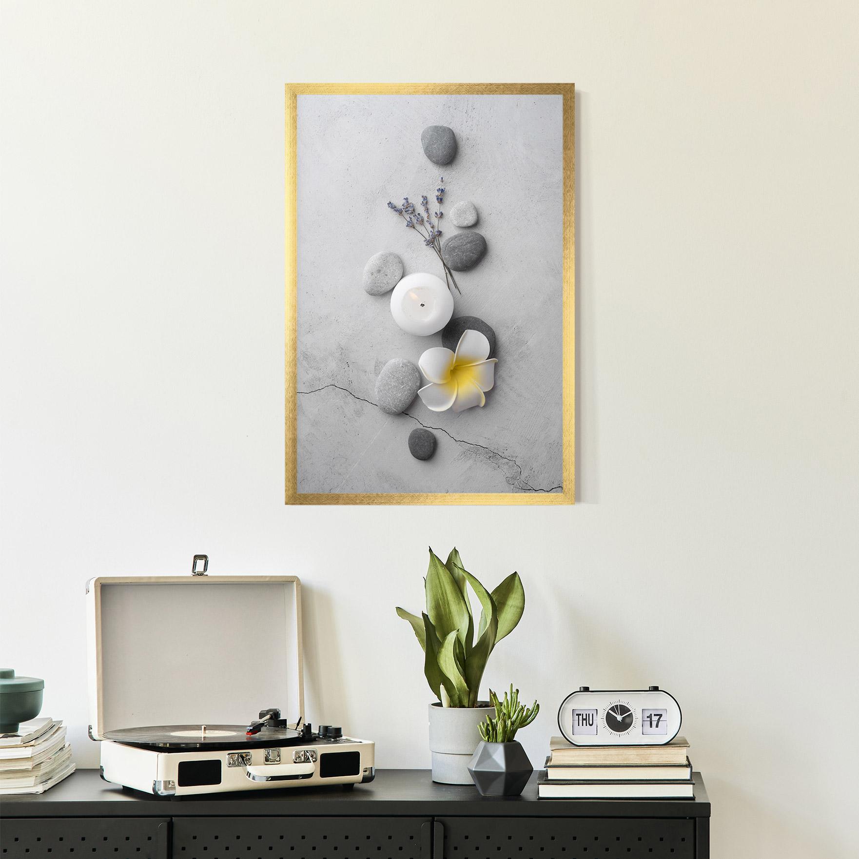 Gerahmte Poster Feng Shui Stones mockup 2