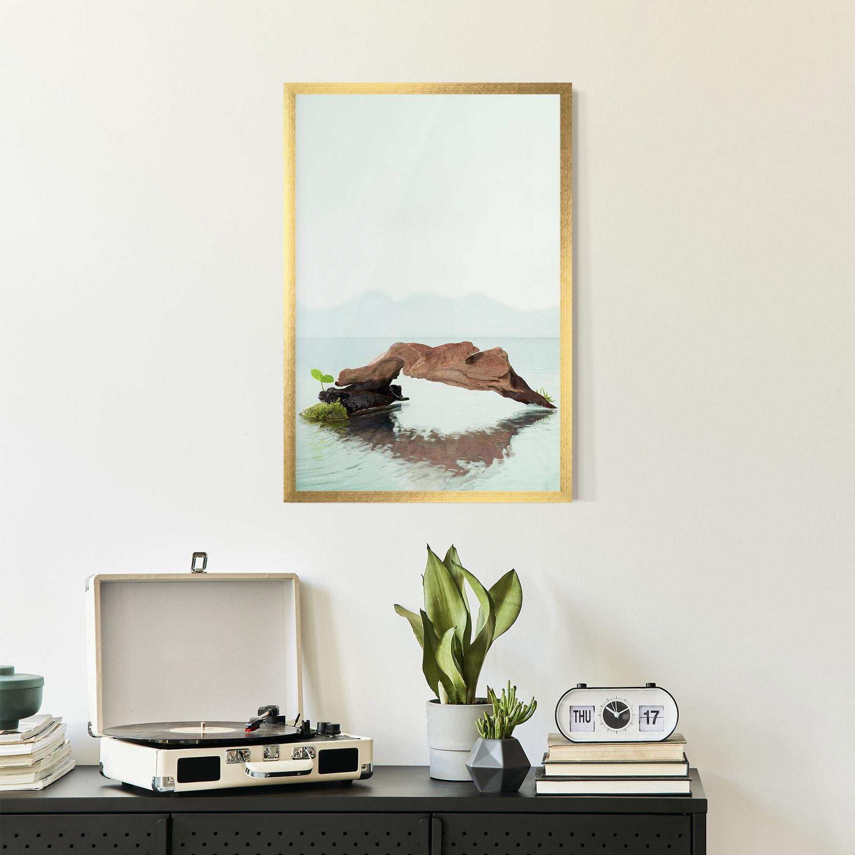 Gerahmte Poster Water Rock View mockup 2