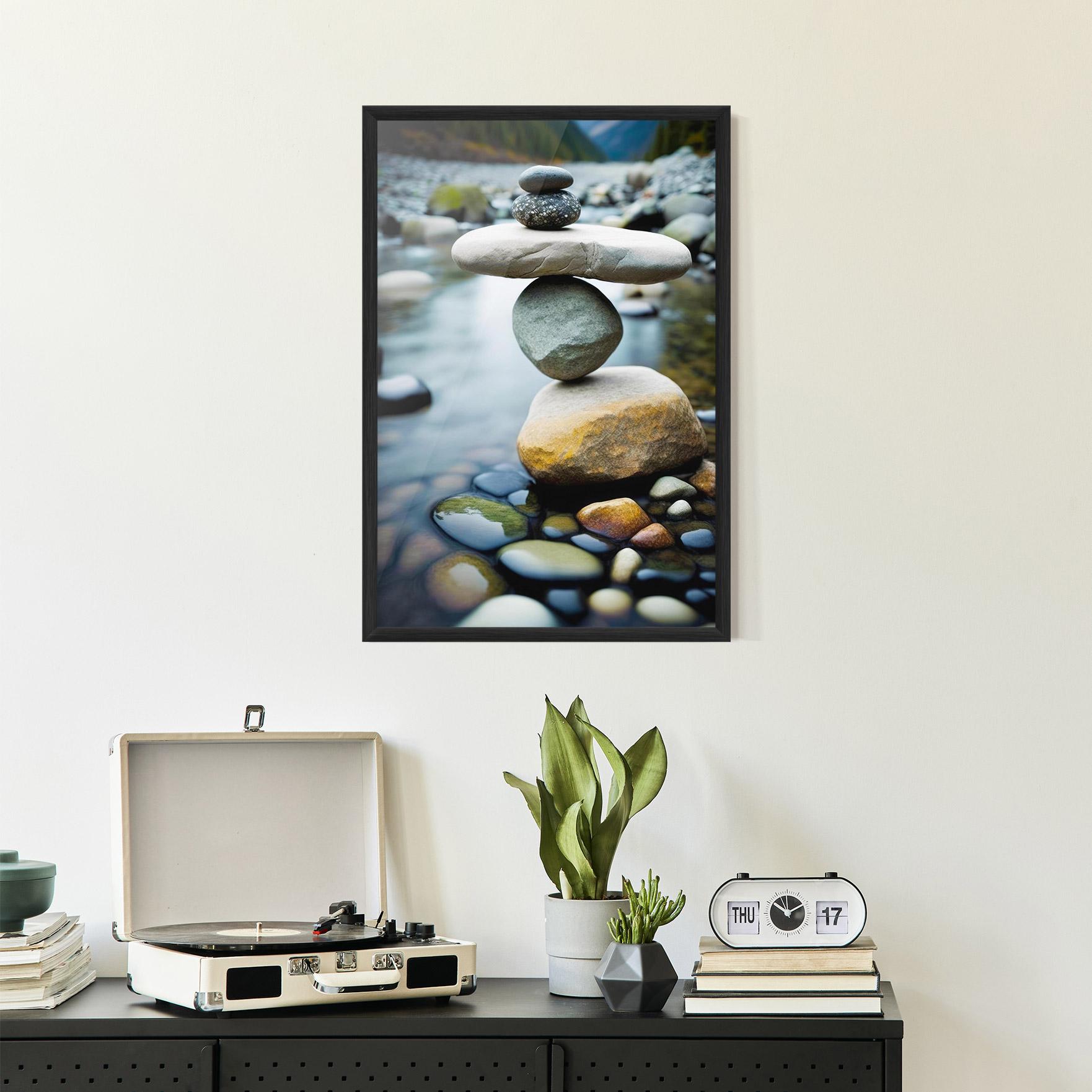 Gerahmte Poster Balanced Rocks mockup 2
