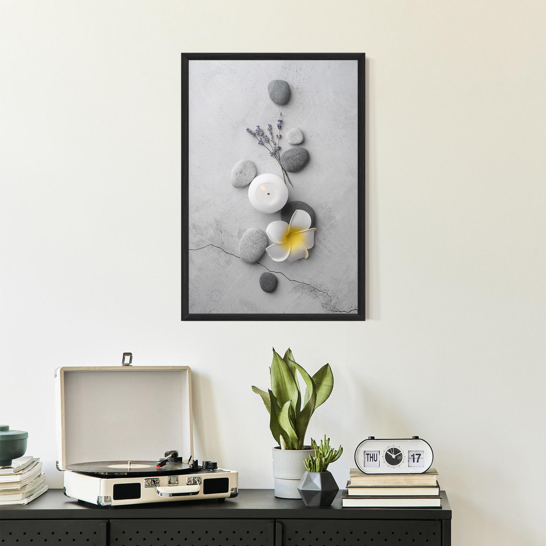 Gerahmte Poster Feng Shui Stones mockup 2
