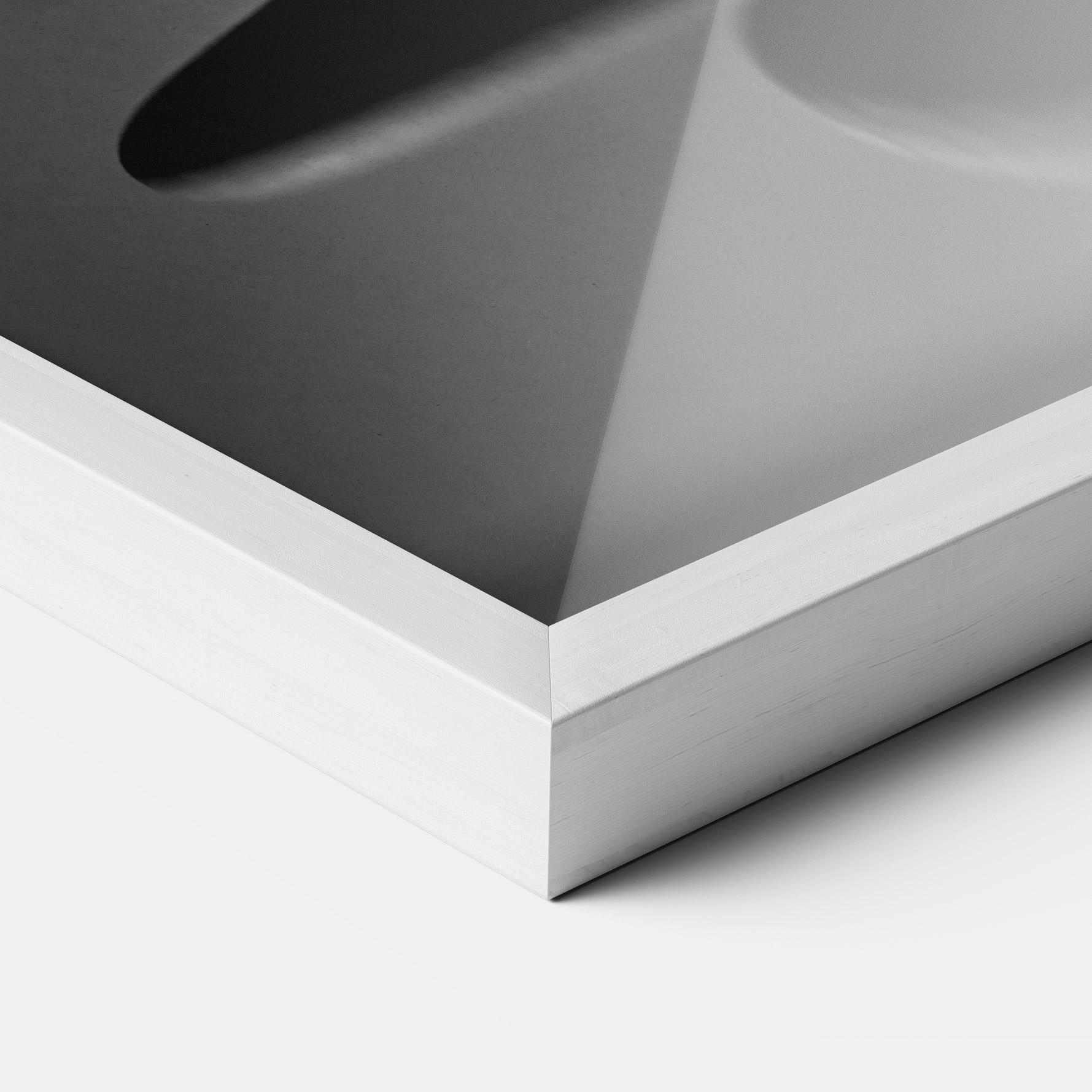 Gerahmte Poster Minimalistic Zen Stone mockup 3