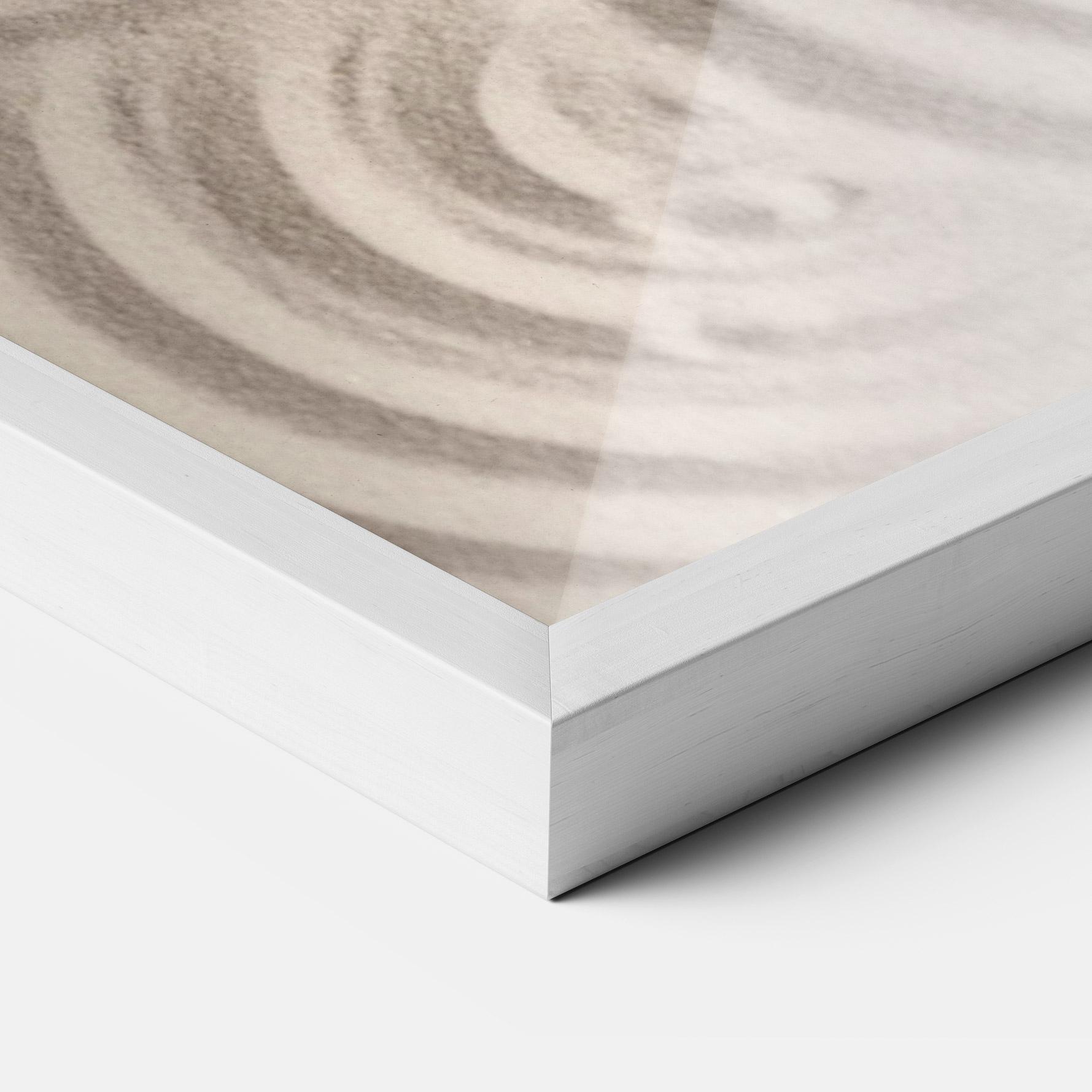 Gerahmte Poster Smooth Lines Stones mockup 3