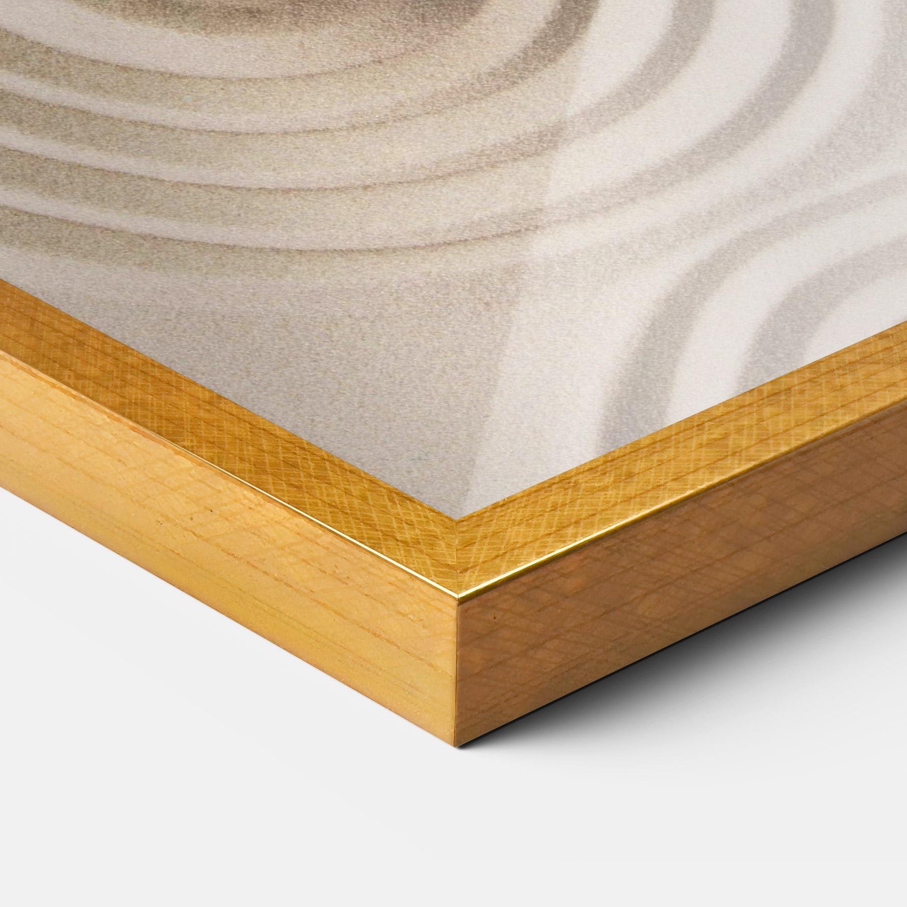 Gerahmte Poster Cream Zen Stones mockup 3