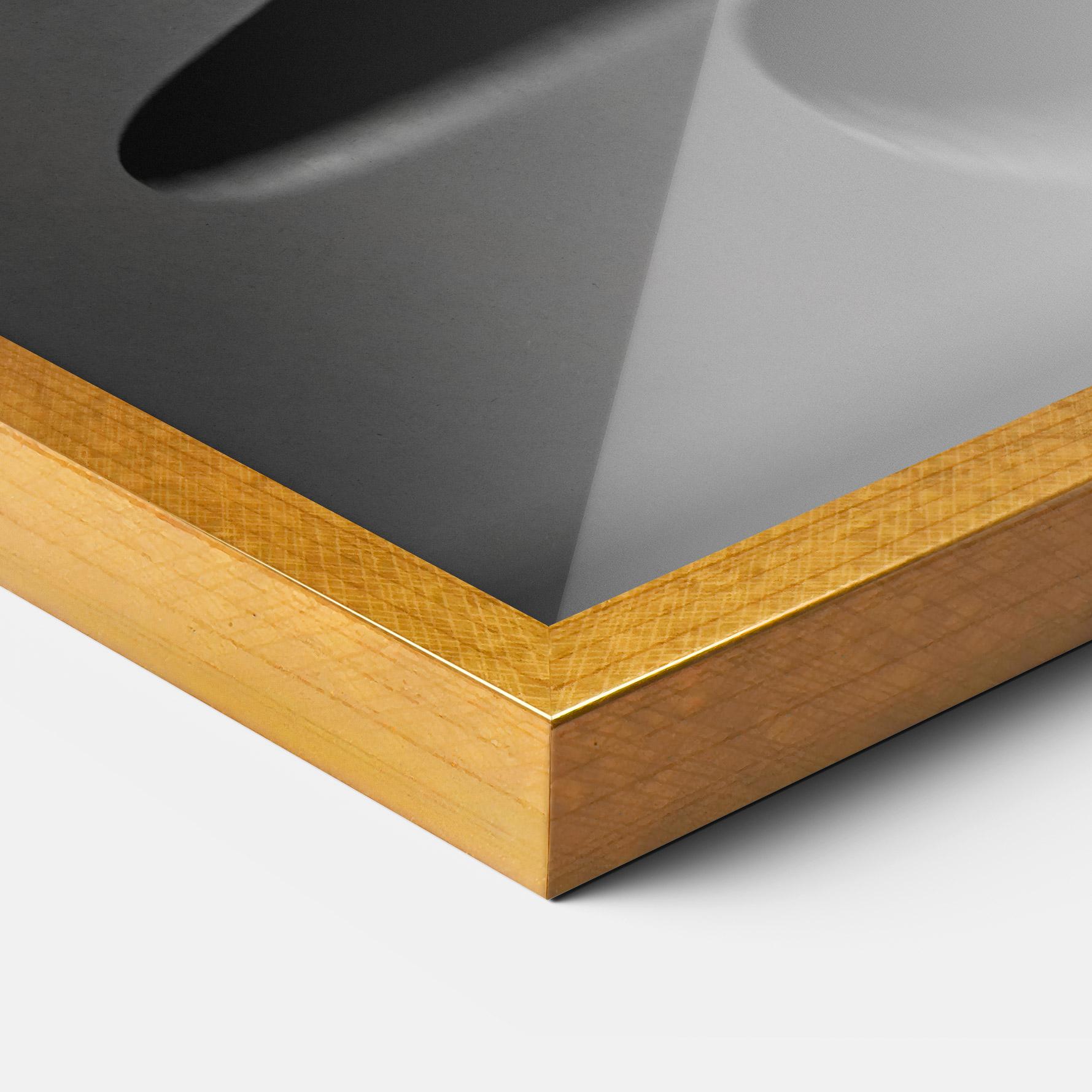 Gerahmte Poster Minimalistic Zen Stone mockup 3