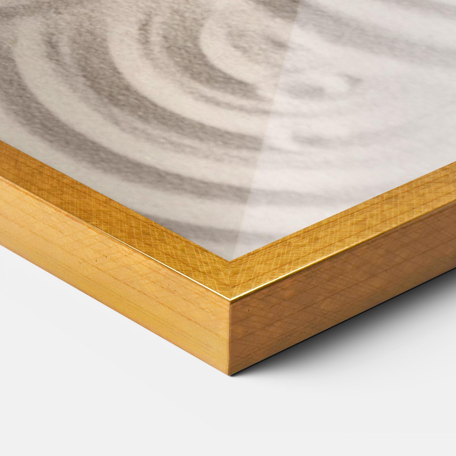 Gerahmte Poster Smooth Lines Stones mockup 3