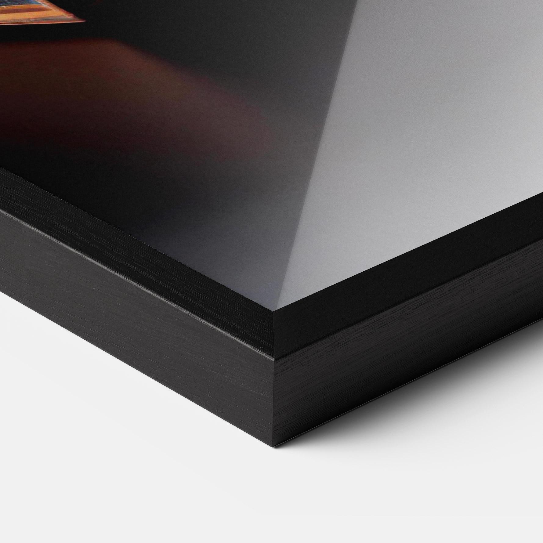 Gerahmte Poster Black Zen Stones mockup 3