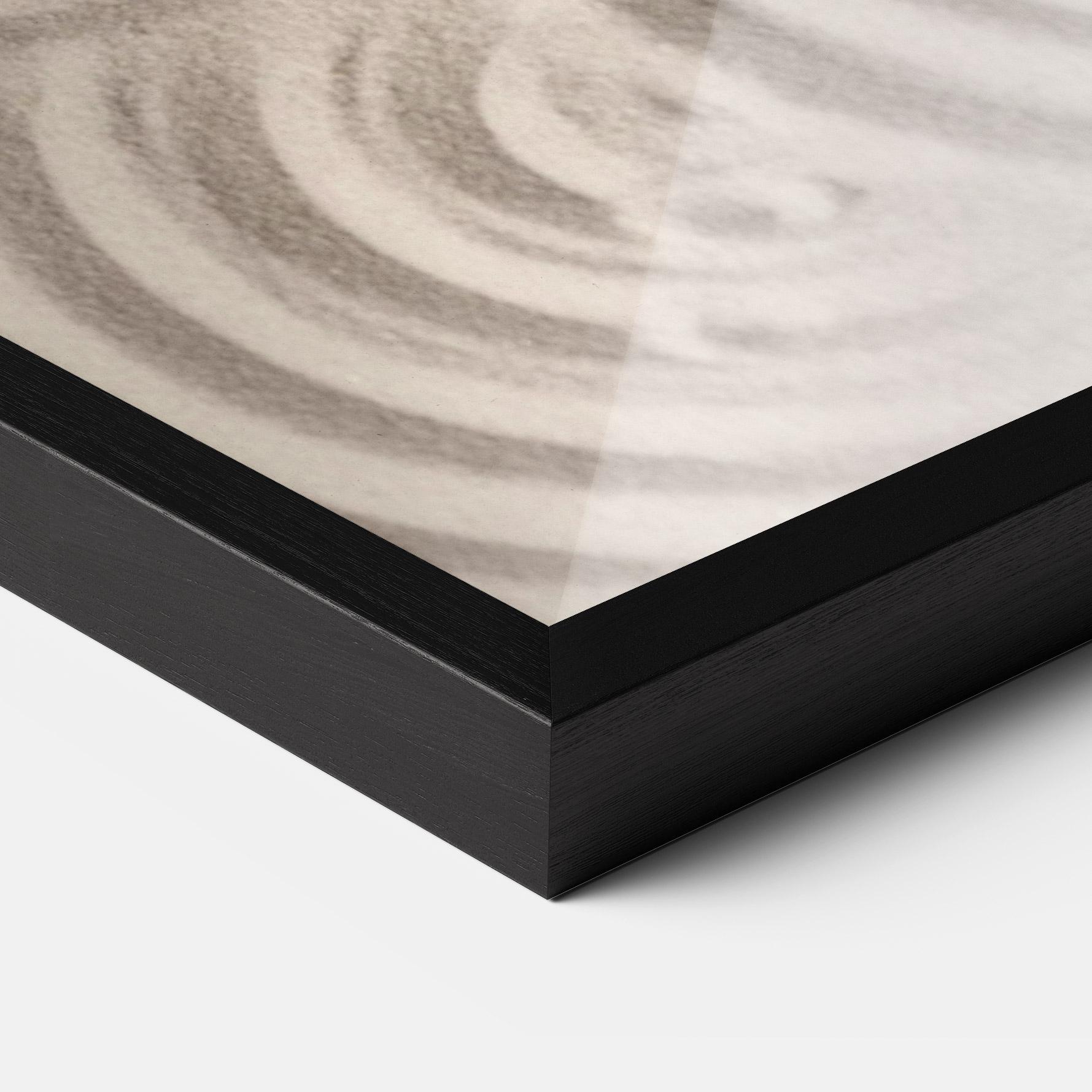 Gerahmte Poster Smooth Lines Stones mockup 3