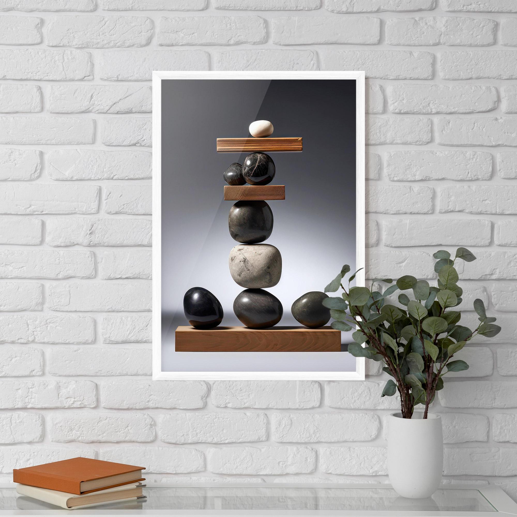 Gerahmte Poster Zen Stones mockup 5
