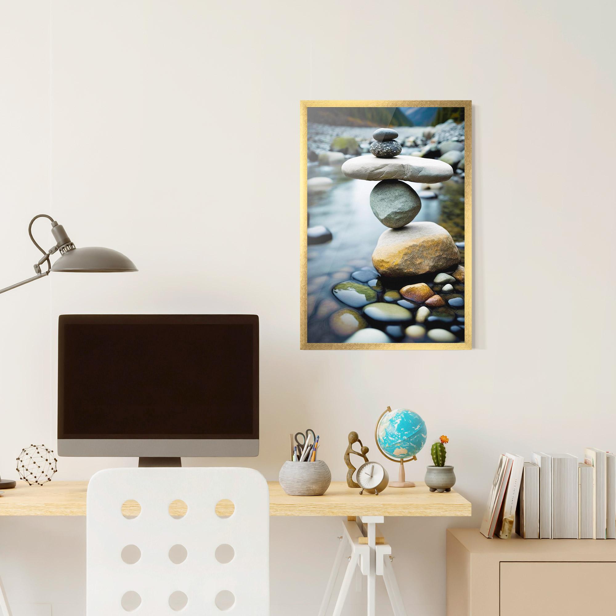 Gerahmte Poster Balanced Rocks mockup 6