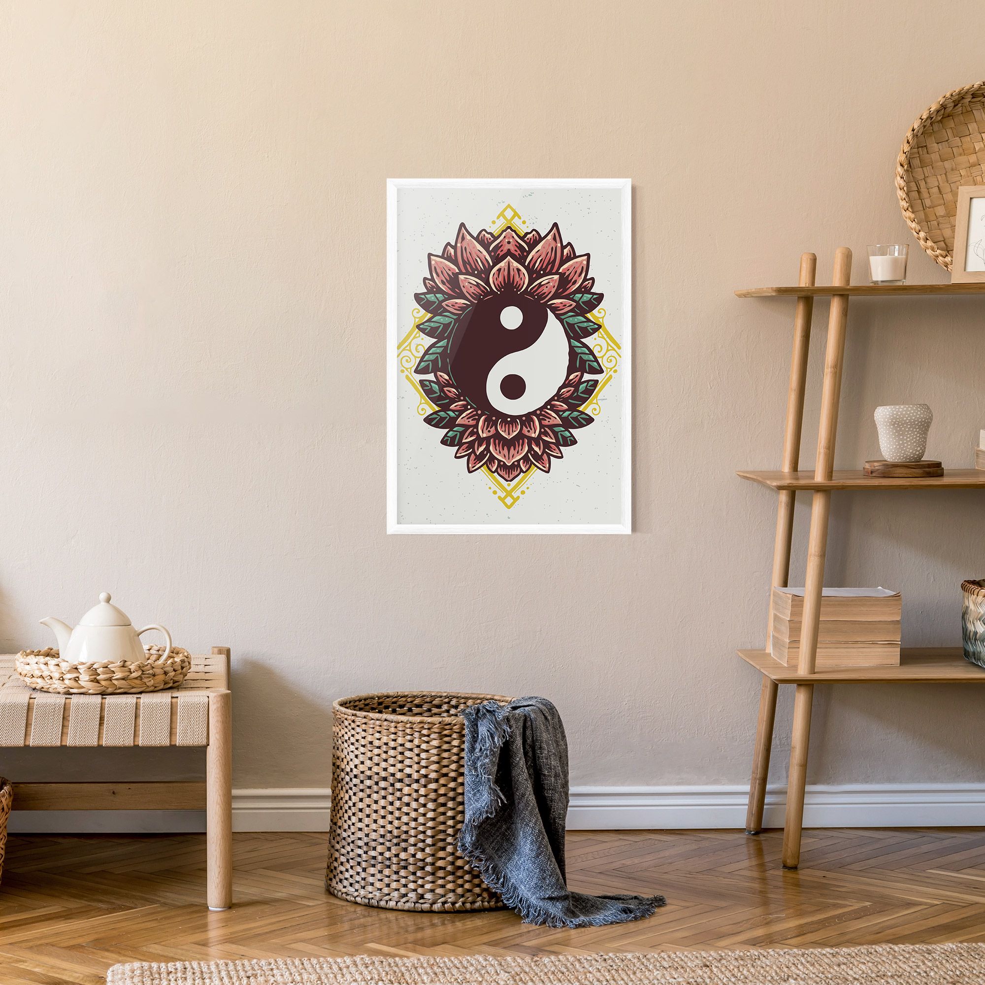 Yinyang Flower mockup 9