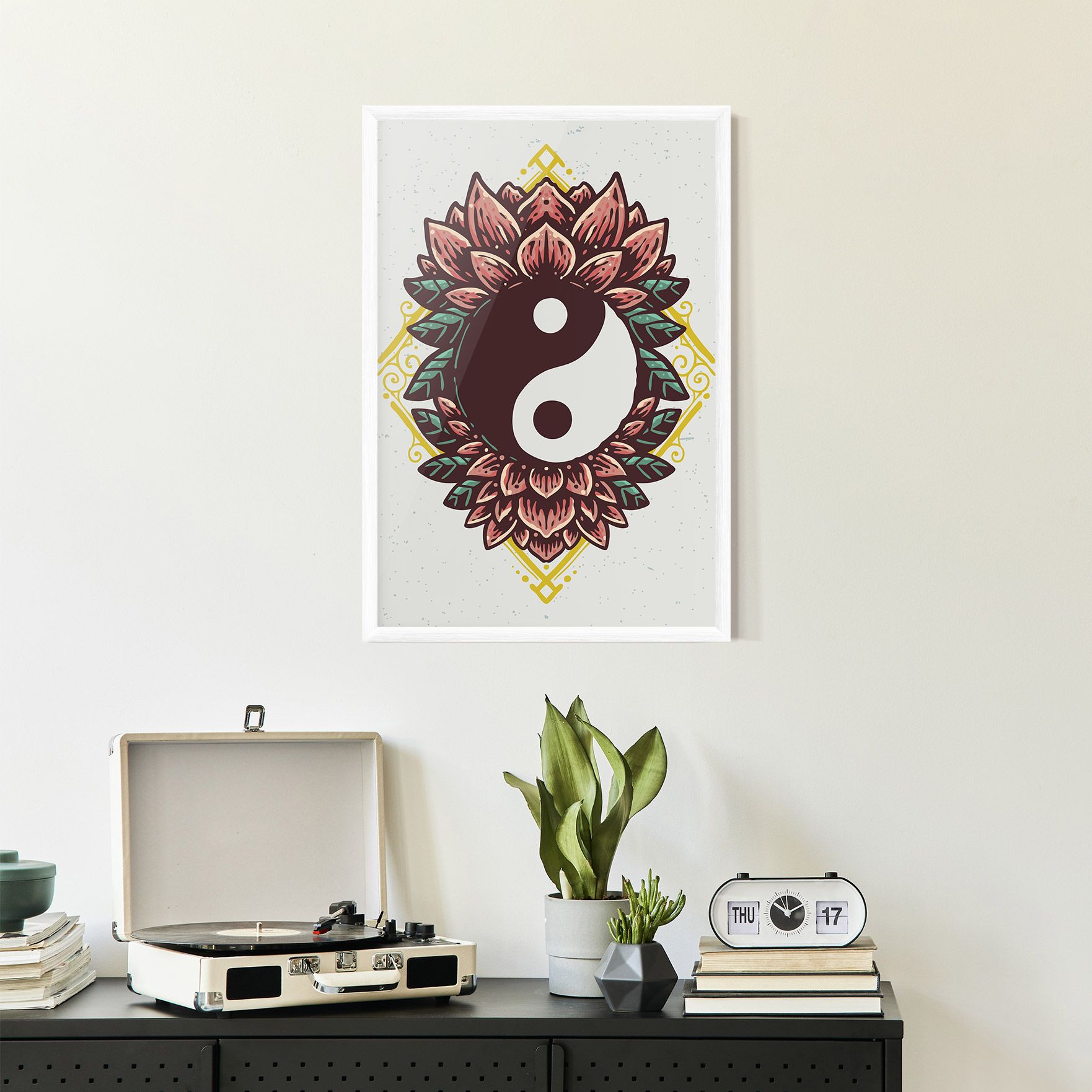 Yinyang Flower mockup 2