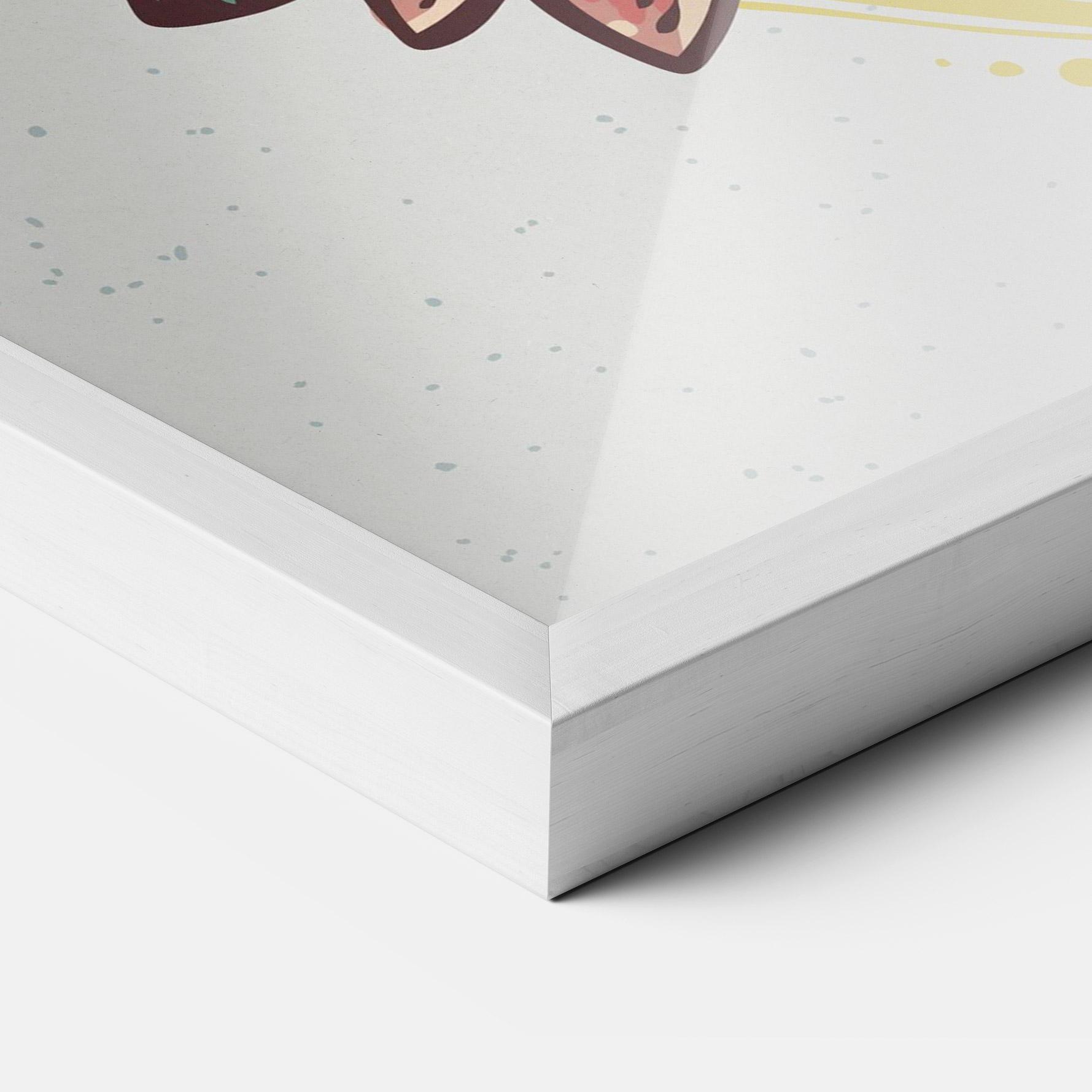 Gerahmte Poster Yinyang Flower mockup 3