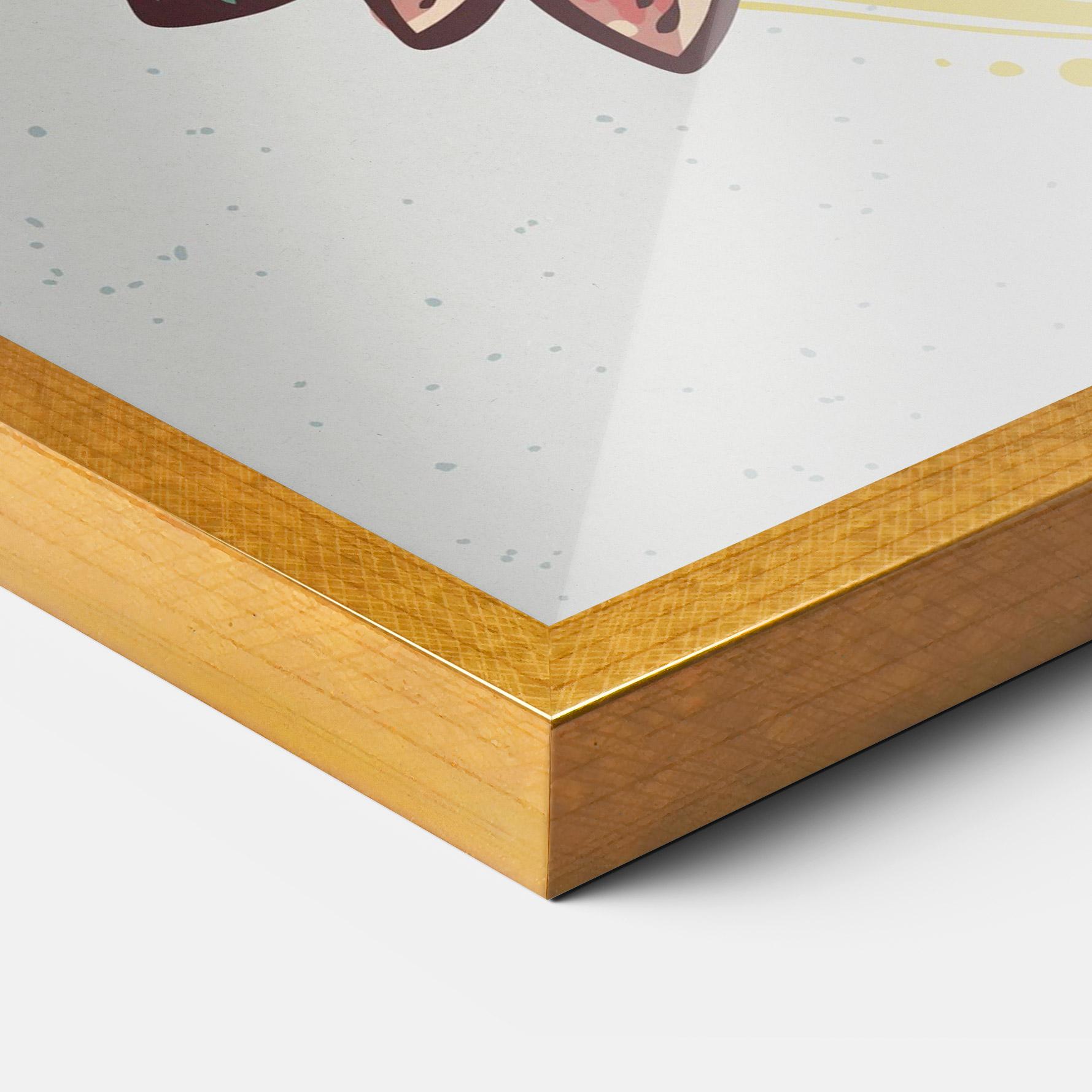 Gerahmte Poster Yinyang Flower mockup 3