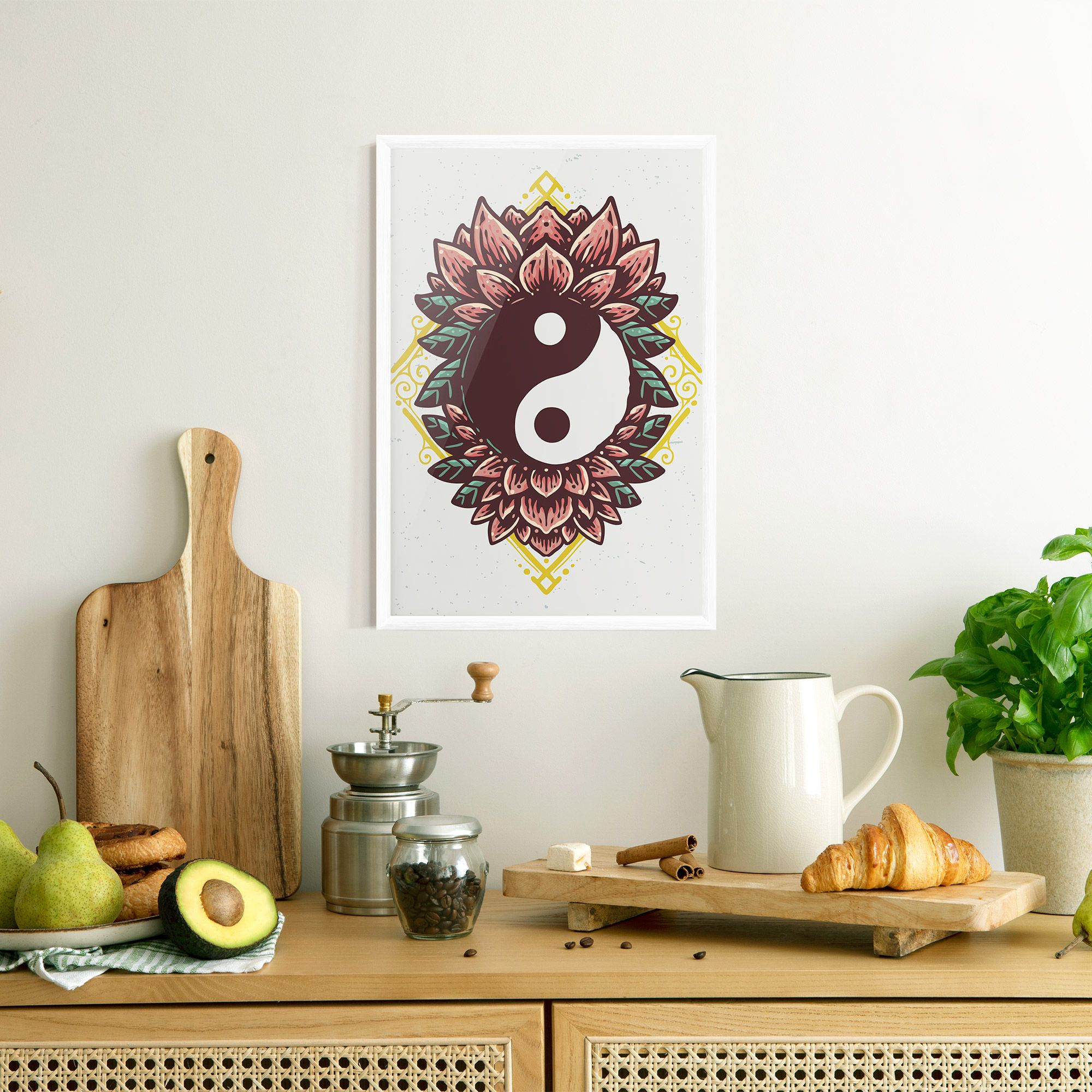 Yinyang Flower mockup 8