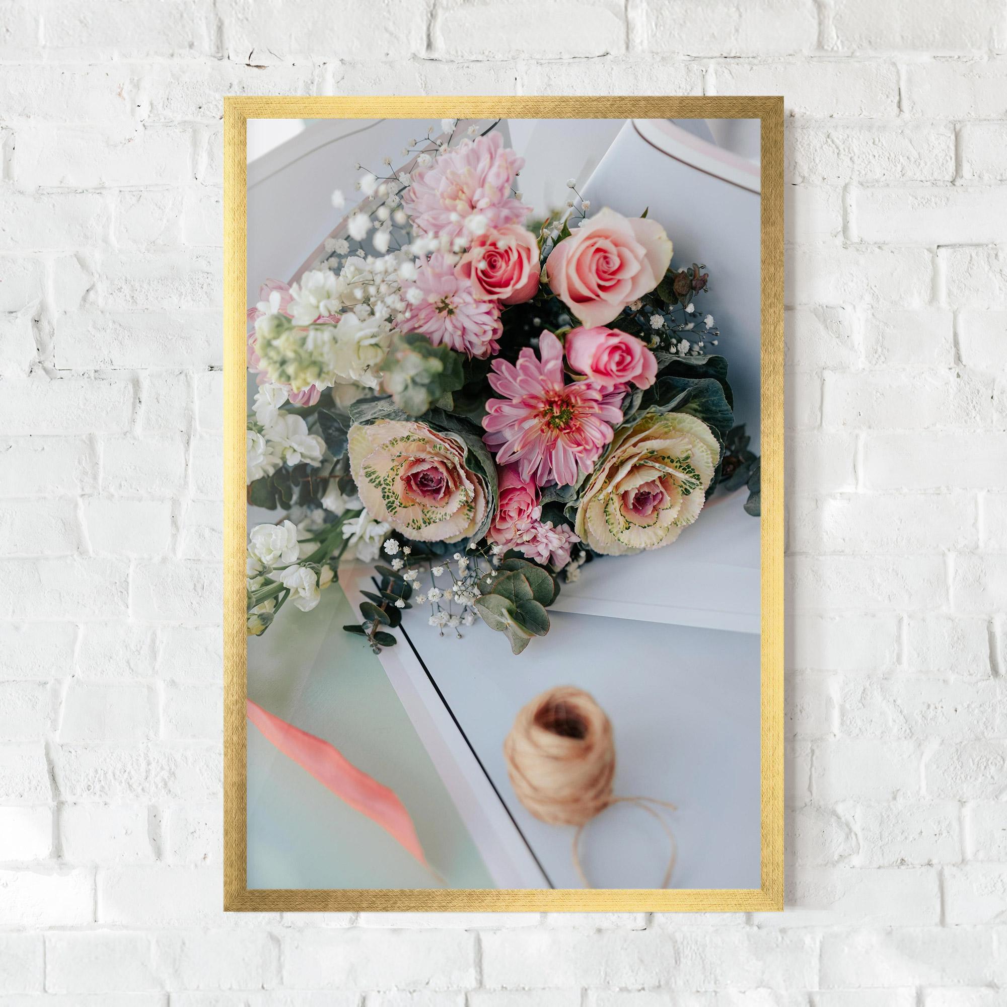 Gerahmte Poster Table Bouquet mockup 0