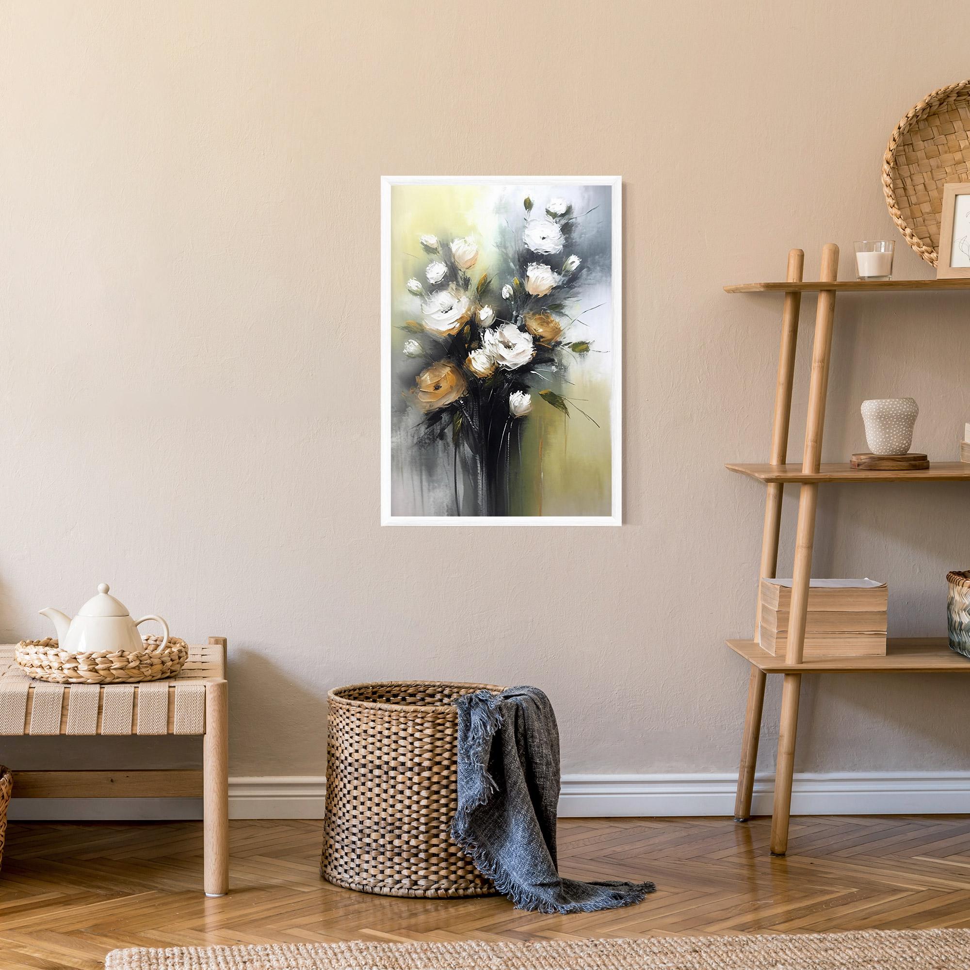 Gerahmte Poster Bouquet Painting mockup 9