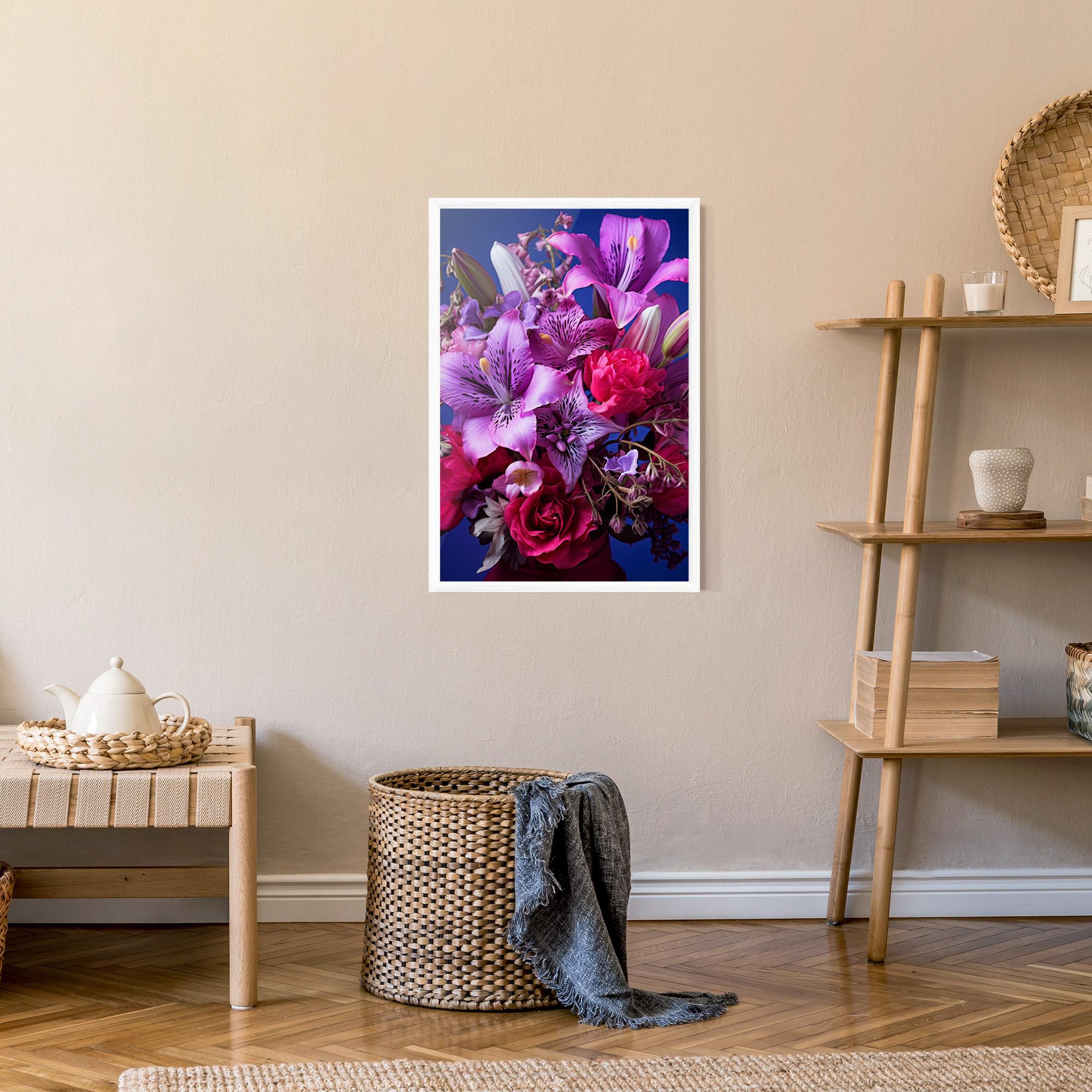 Gerahmte Poster Purple Pretty Flowers mockup 9