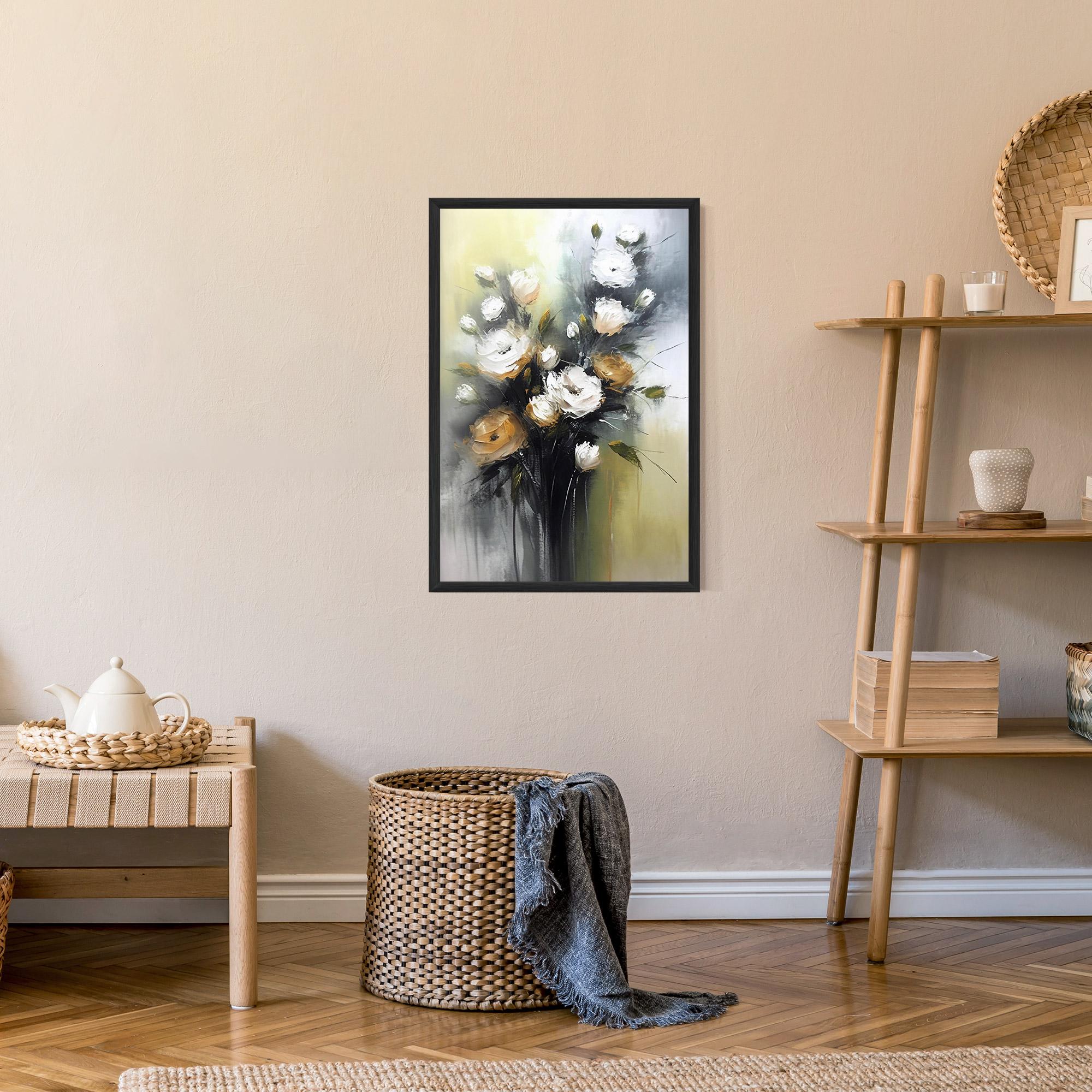 Gerahmte Poster Bouquet Painting mockup 9