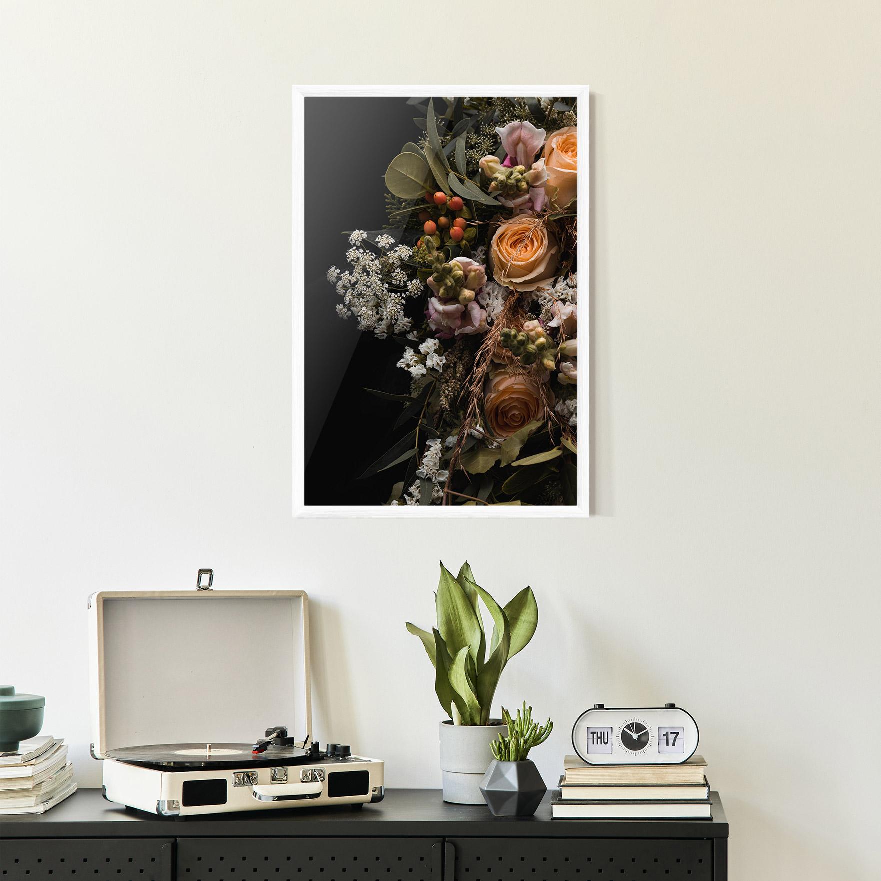 Gerahmte Poster Dark Flower Bouquet mockup 2