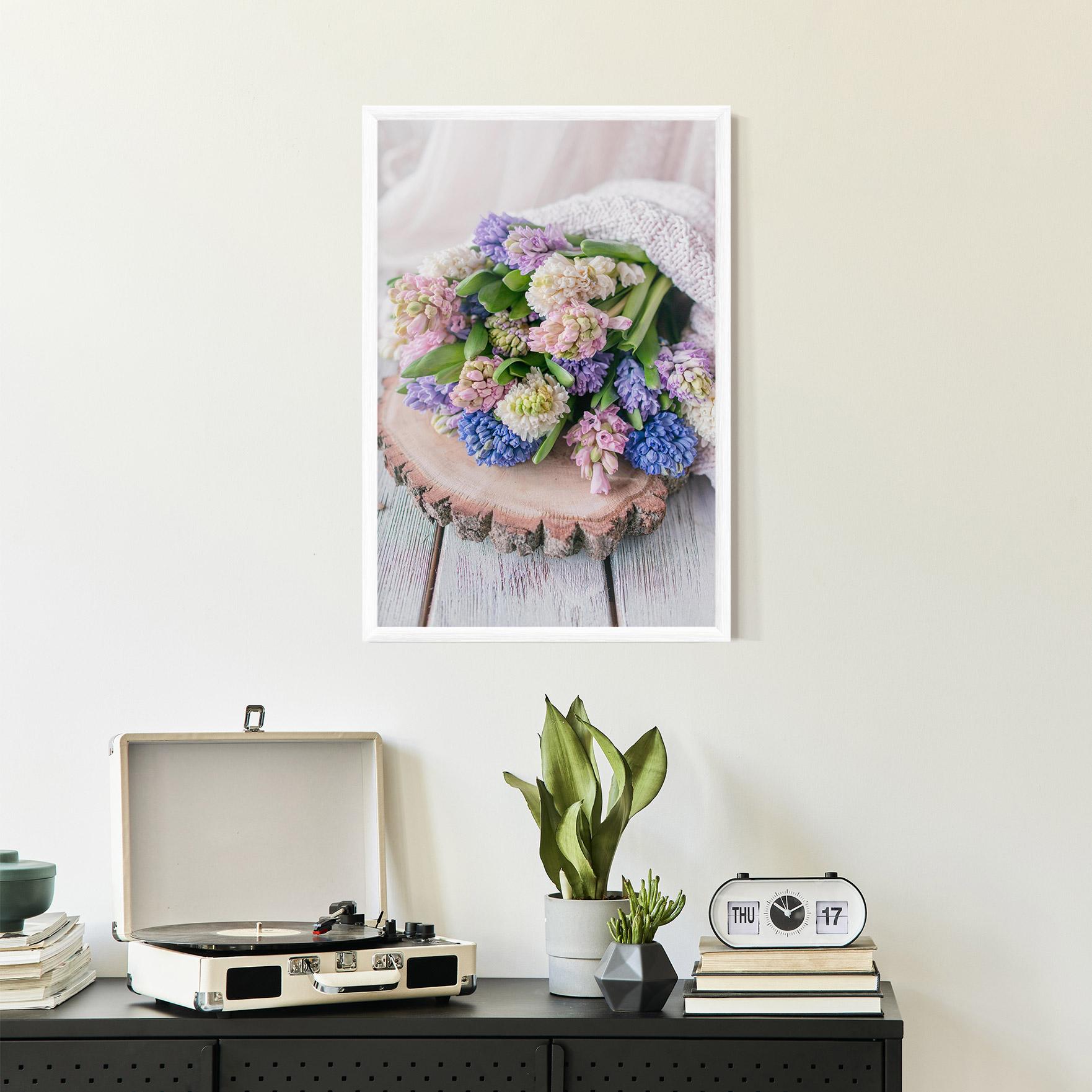 Gerahmte Poster Purple Mix Bouquet mockup 2