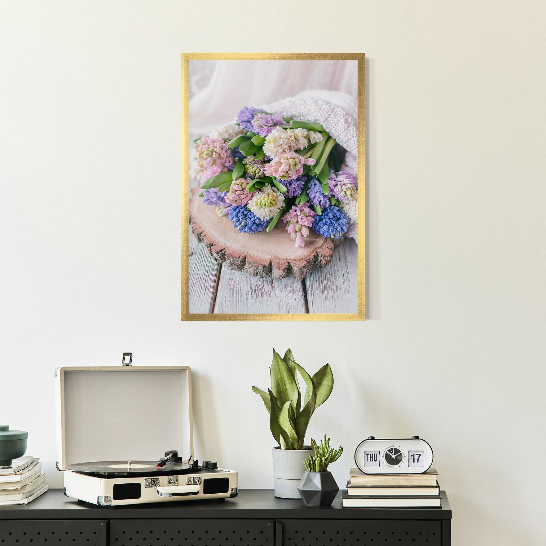 Gerahmte Poster Purple Mix Bouquet mockup 2