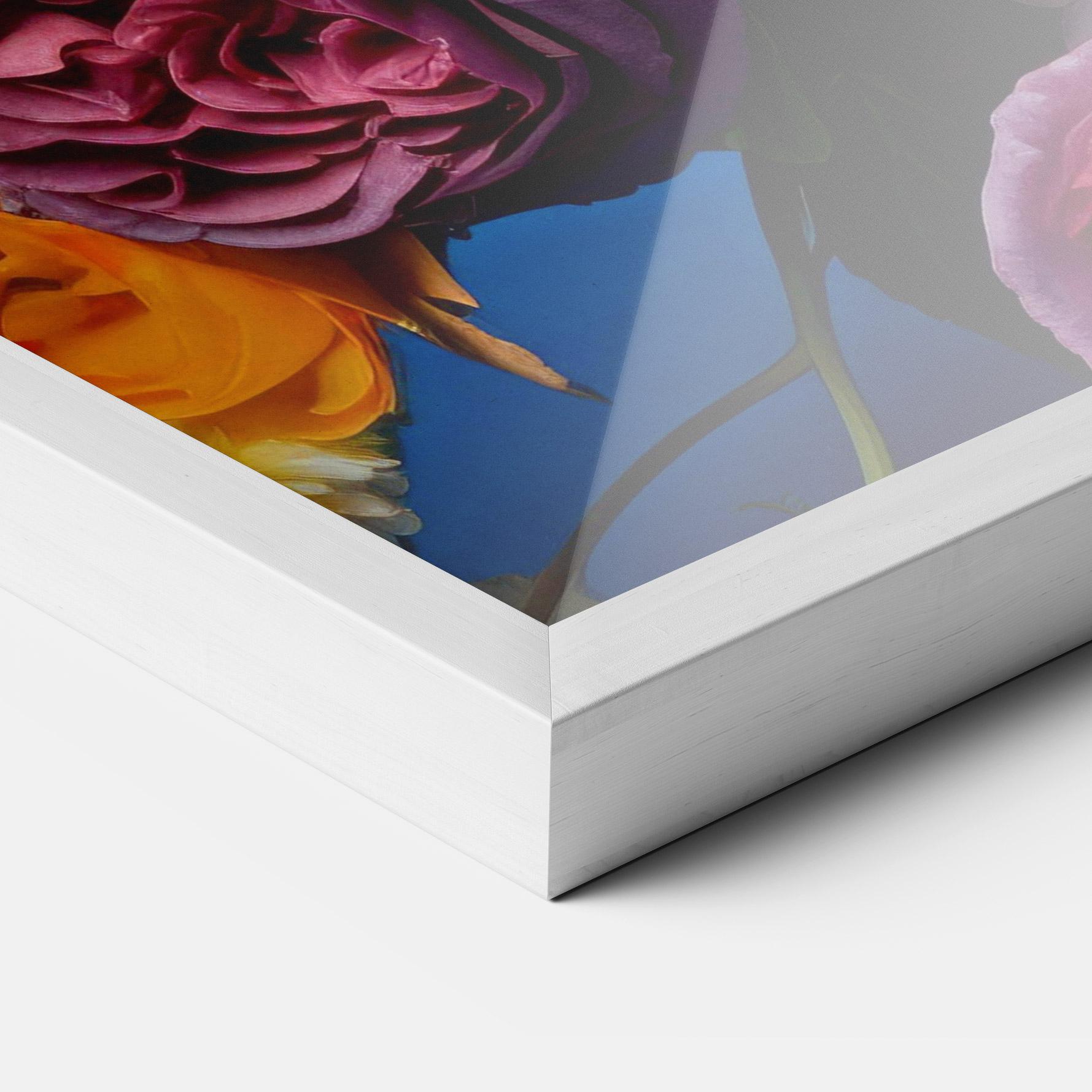 Gerahmte Poster Blue Orange Bouquet mockup 3