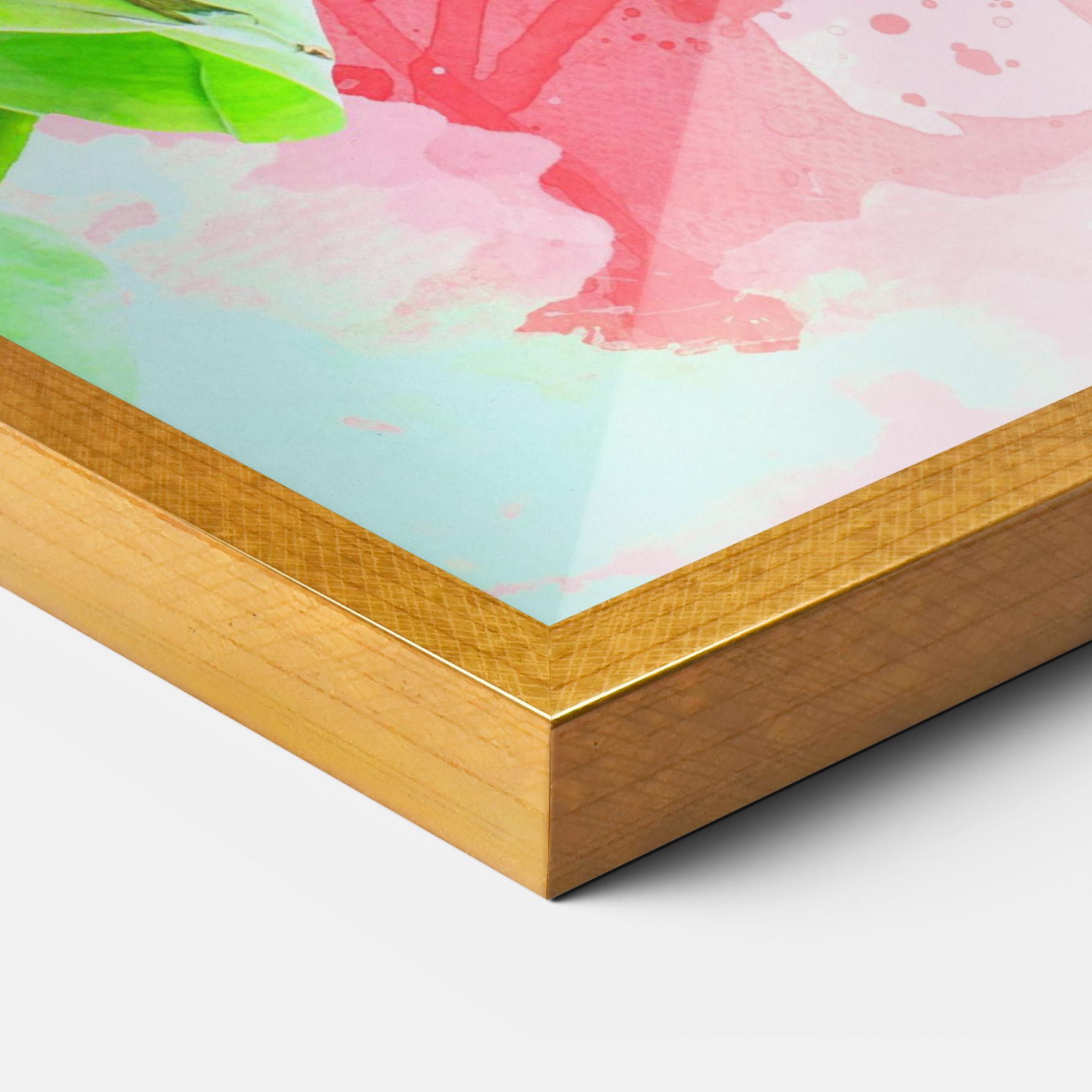 Gerahmte Poster Red Tulips Bouquet mockup 3