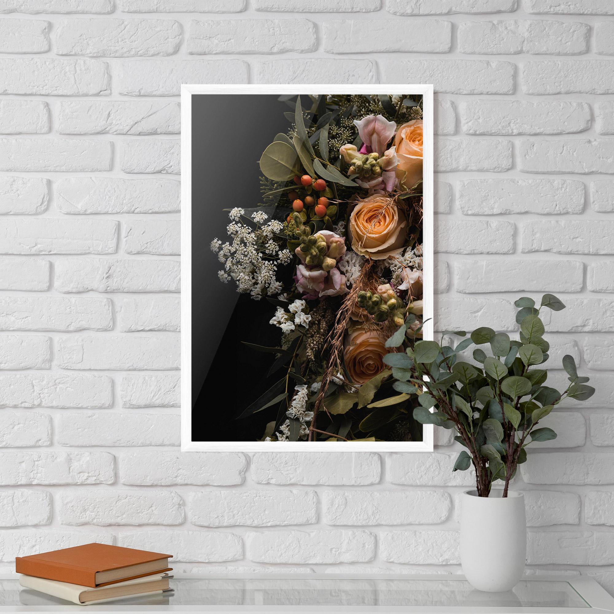 Gerahmte Poster Dark Flower Bouquet mockup 5