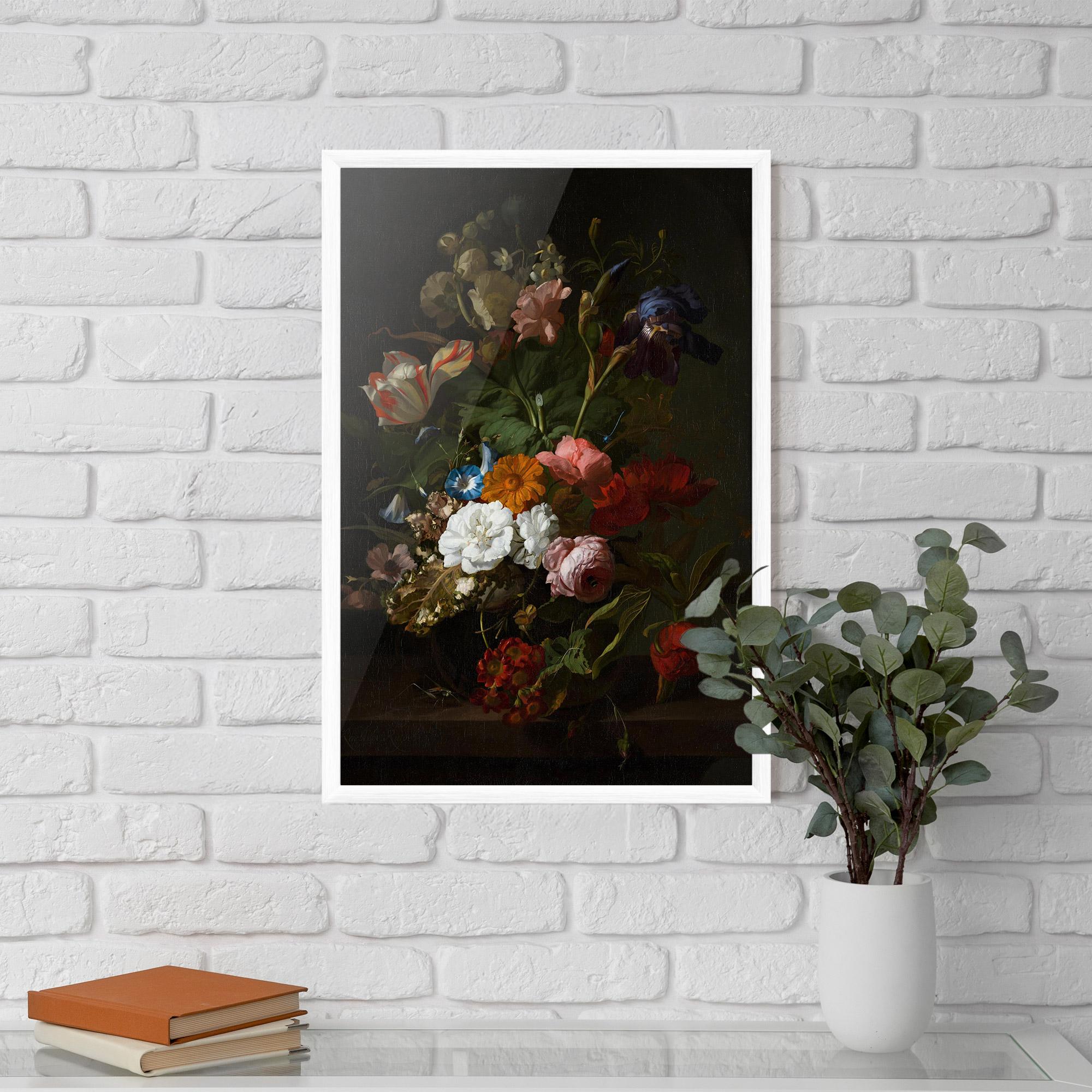 Gerahmte Poster Dark Flowers Bouquet mockup 5