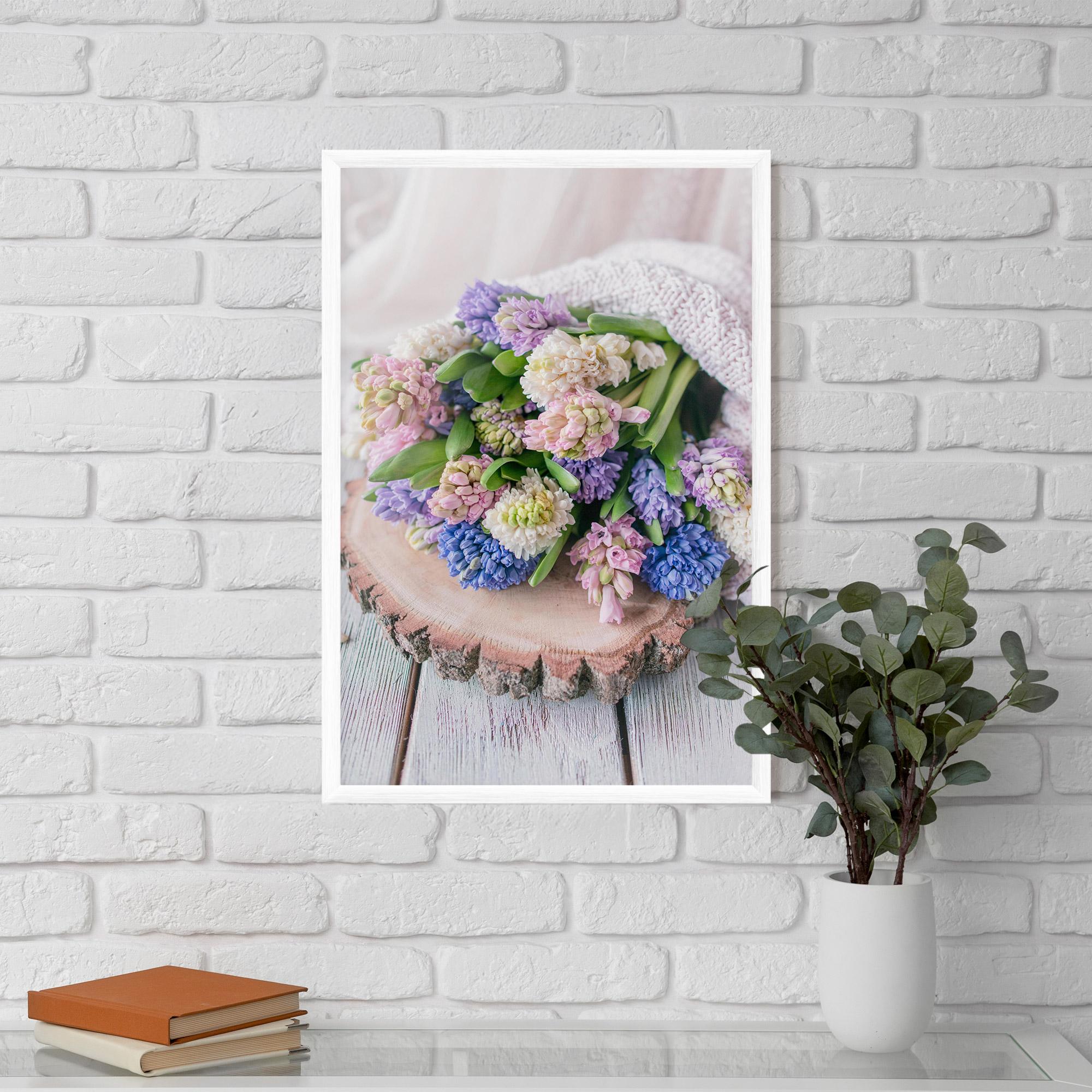Gerahmte Poster Purple Mix Bouquet mockup 5