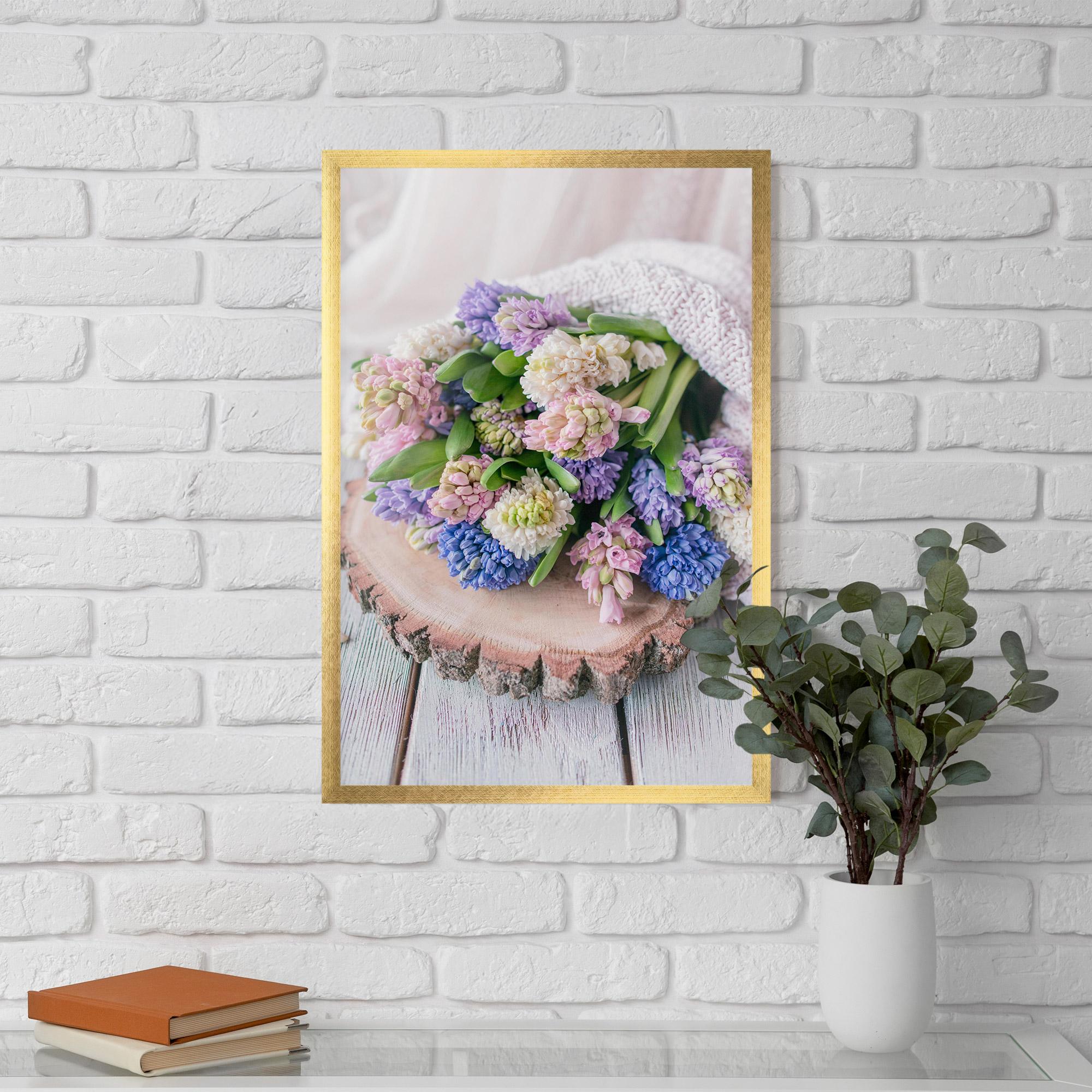 Gerahmte Poster Purple Mix Bouquet mockup 5