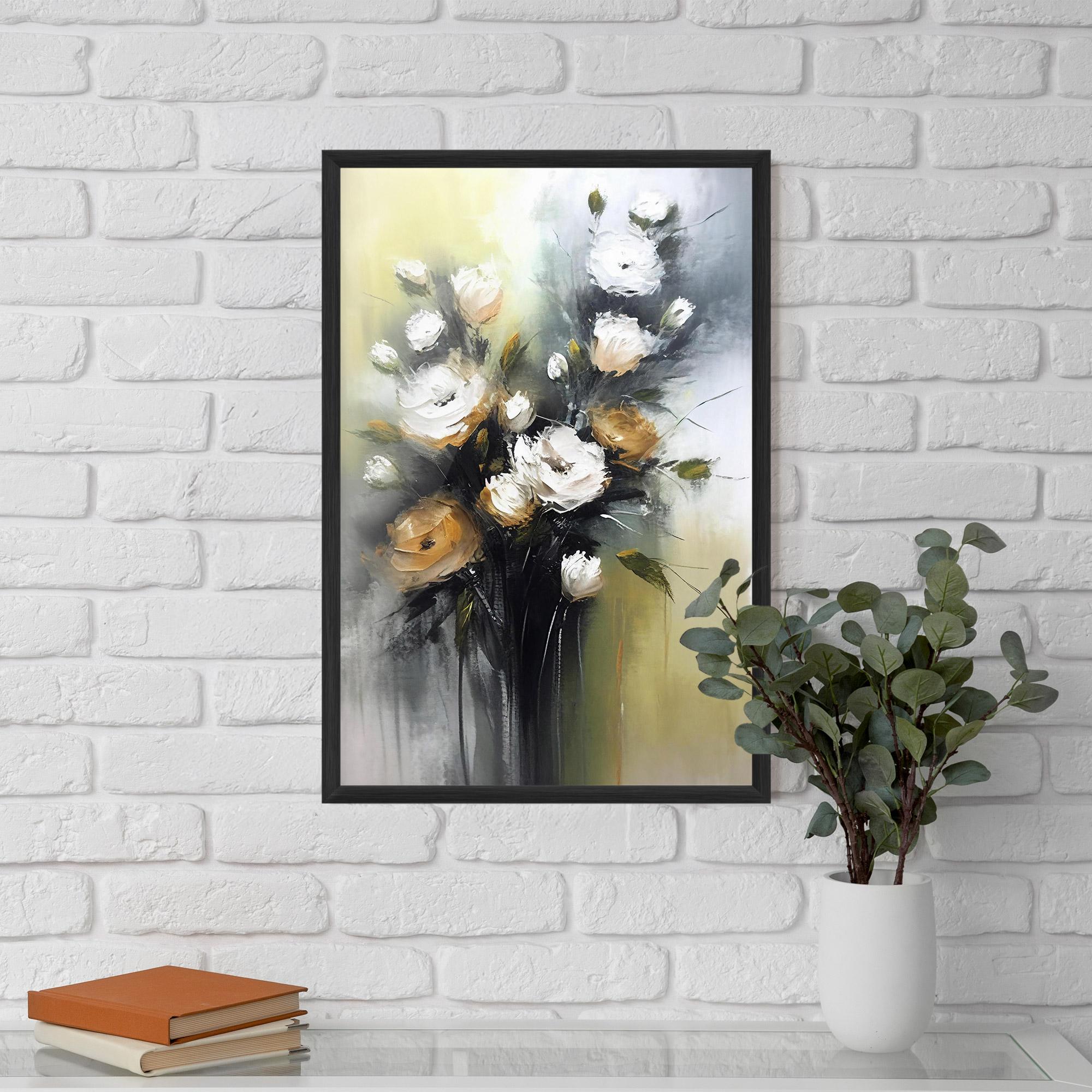 Gerahmte Poster Bouquet Painting mockup 5