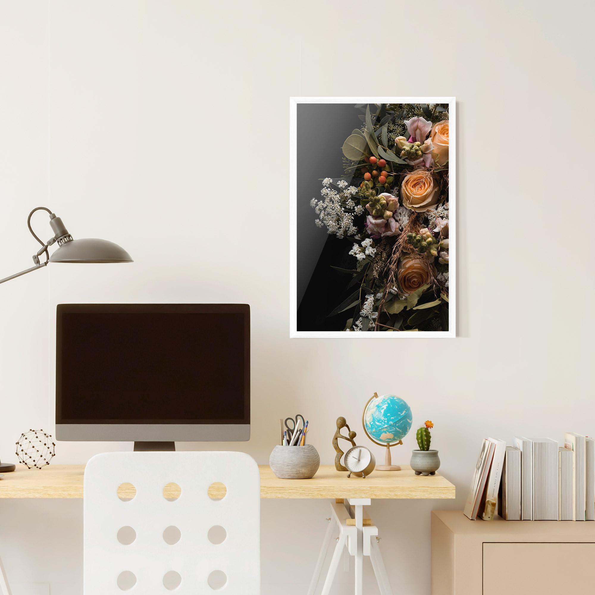 Gerahmte Poster Dark Flower Bouquet mockup 6