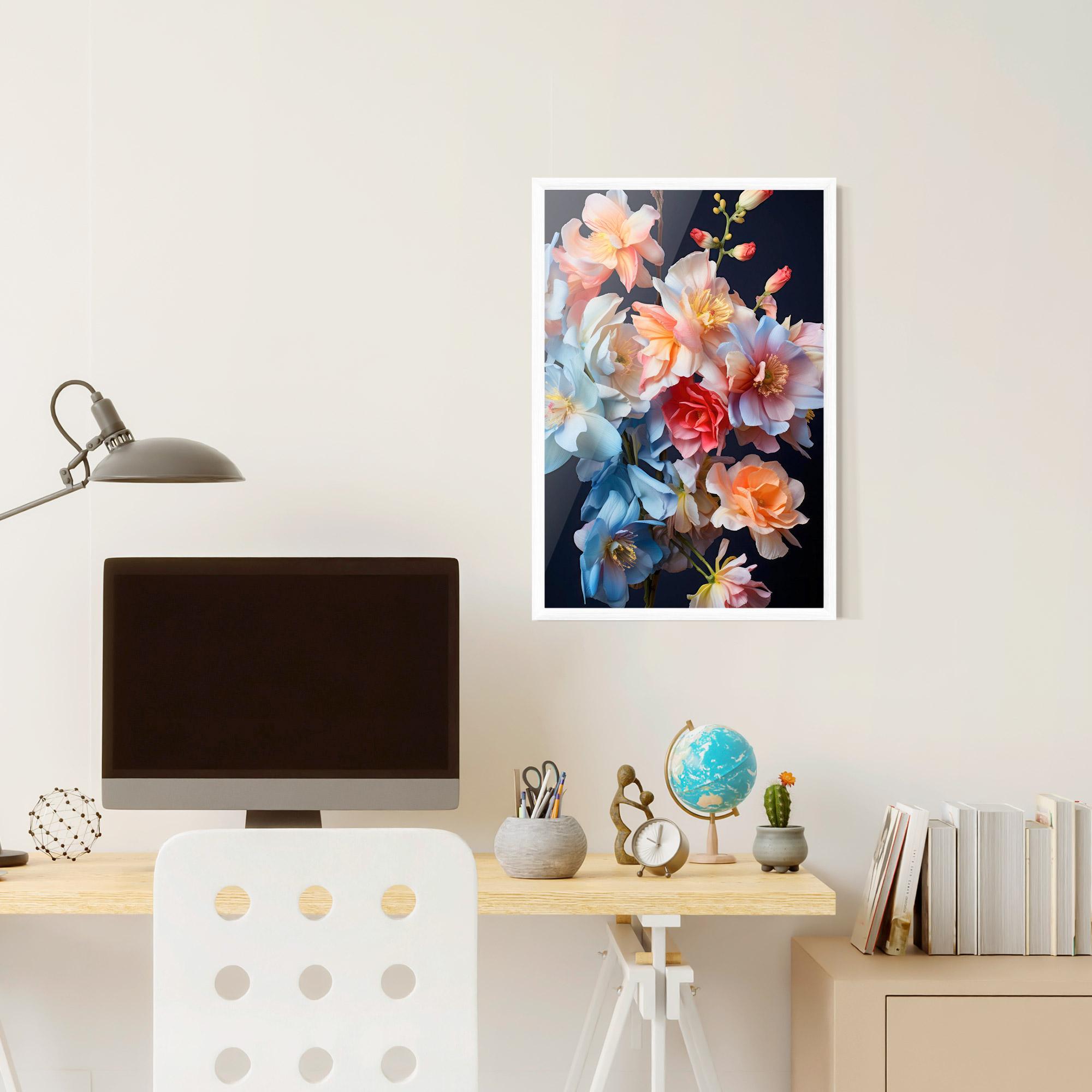 Gerahmte Poster Pretty Pastel Bouquet mockup 6