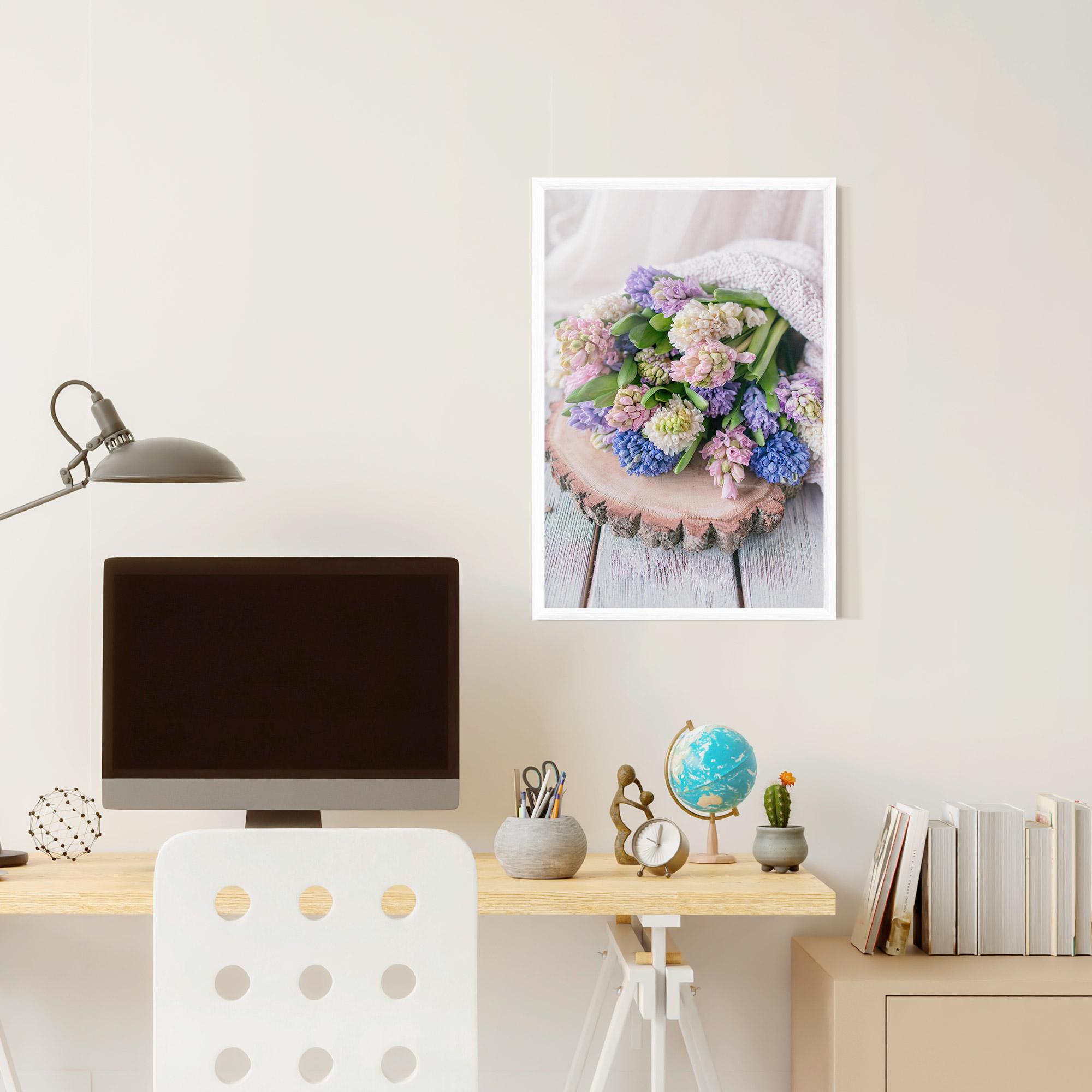 Gerahmte Poster Purple Mix Bouquet mockup 6