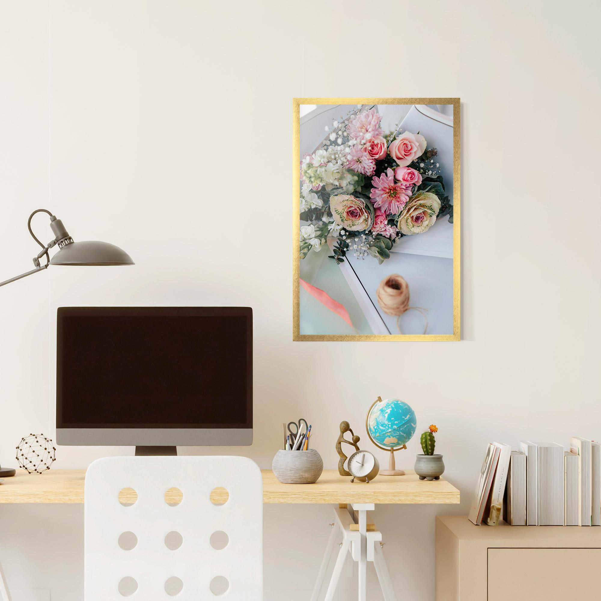 Gerahmte Poster Table Bouquet mockup 6