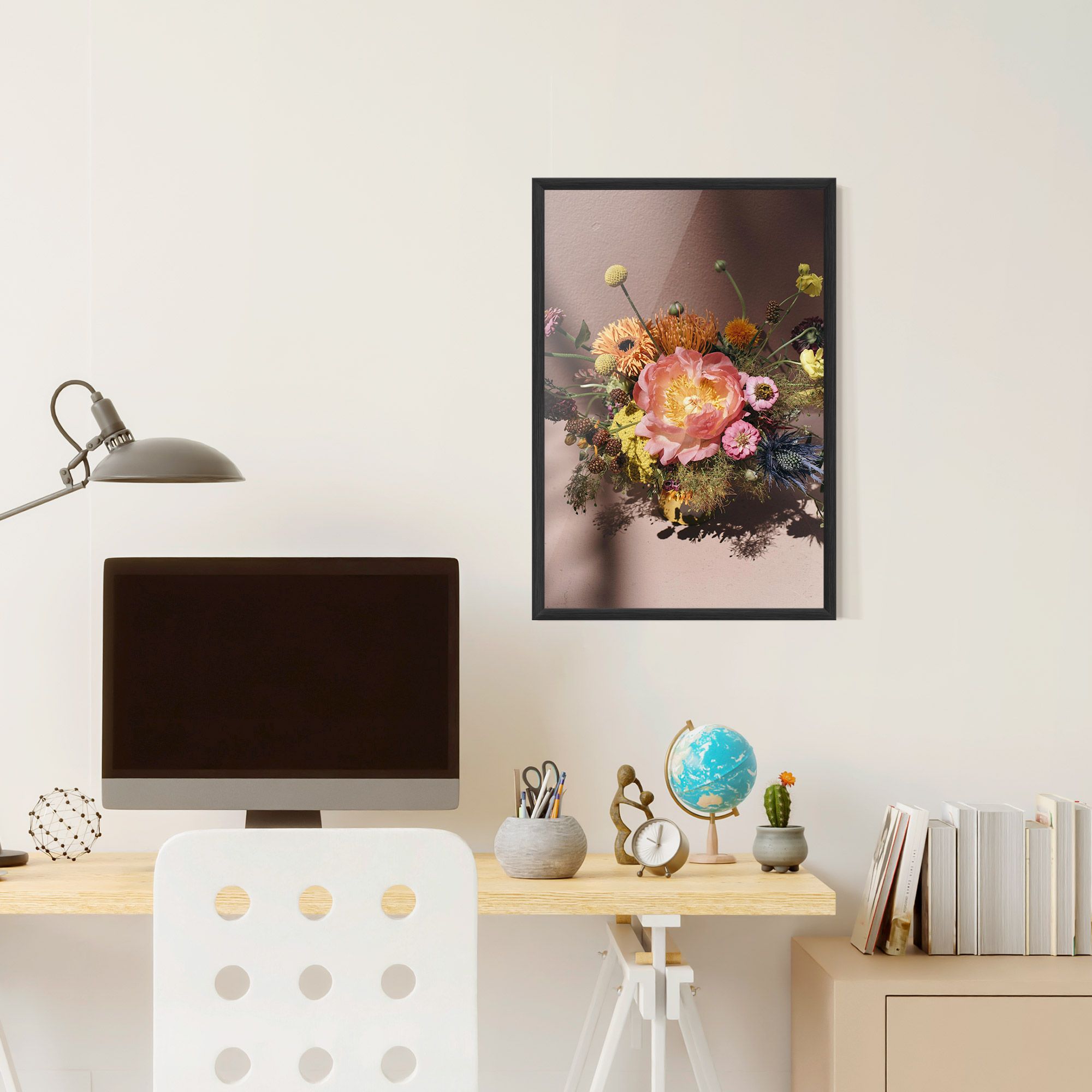 Pastel Orange Bouquet mockup 6