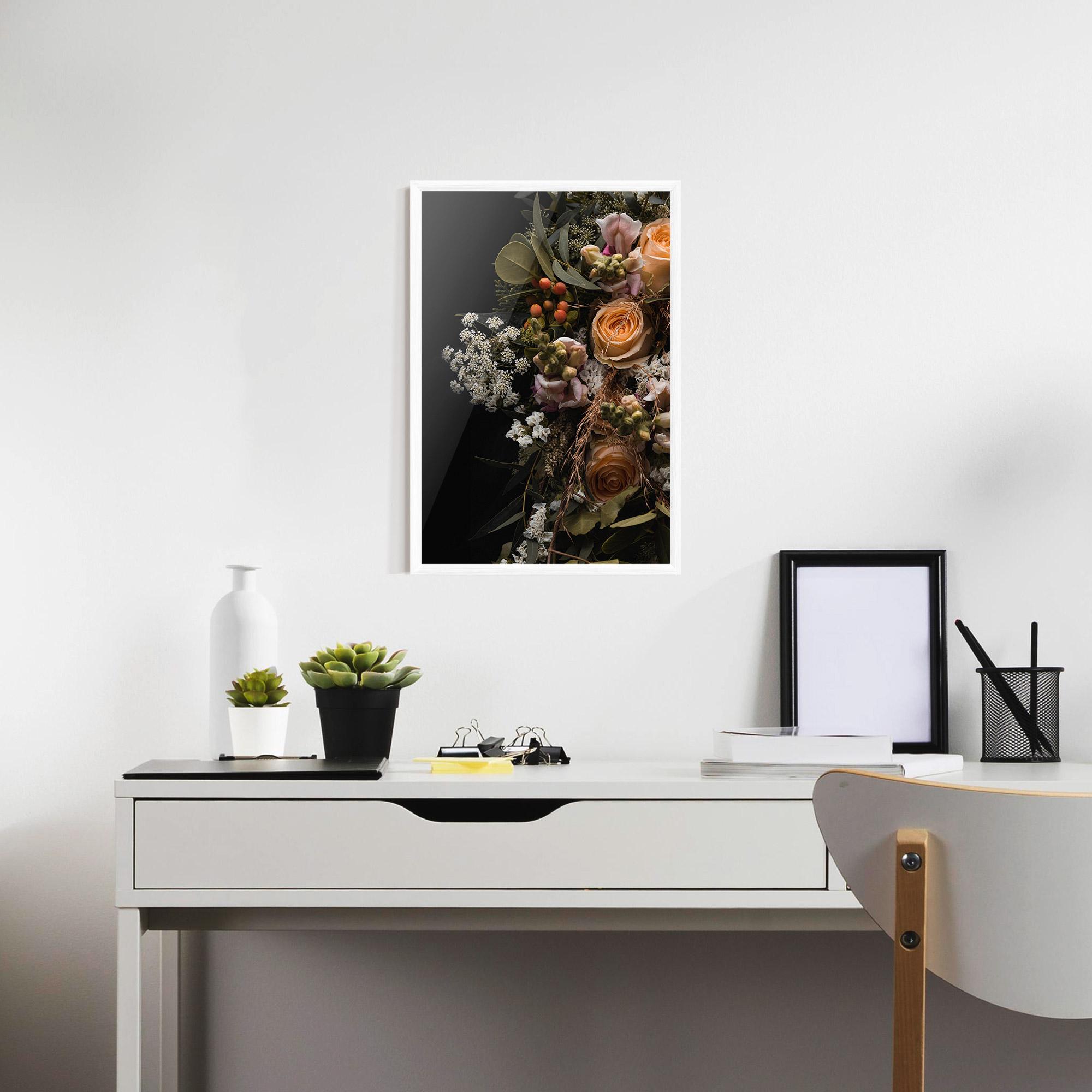 Gerahmte Poster Dark Flower Bouquet mockup 7