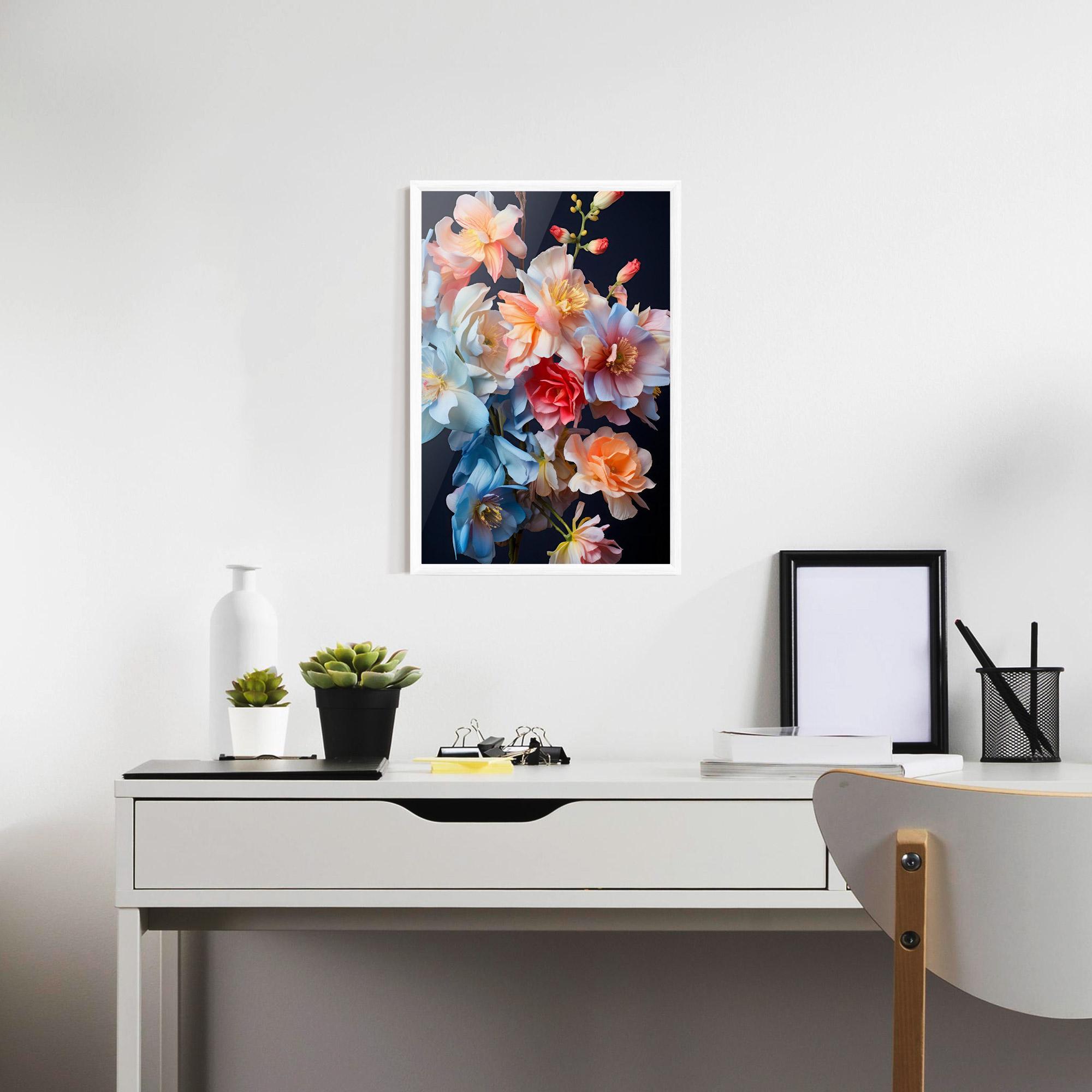 Gerahmte Poster Pretty Pastel Bouquet mockup 7