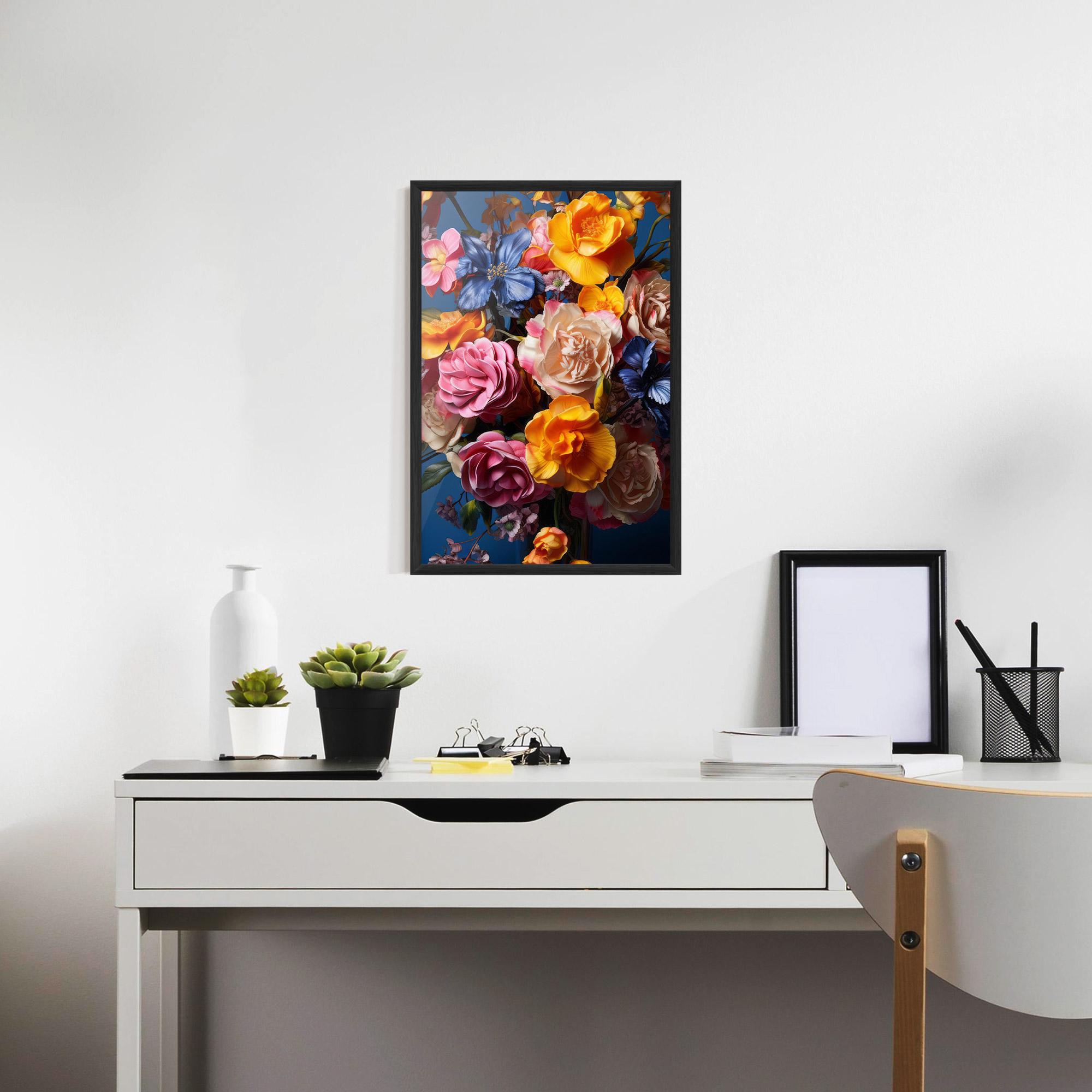 Gerahmte Poster Colorful Flower Bouquet mockup 7