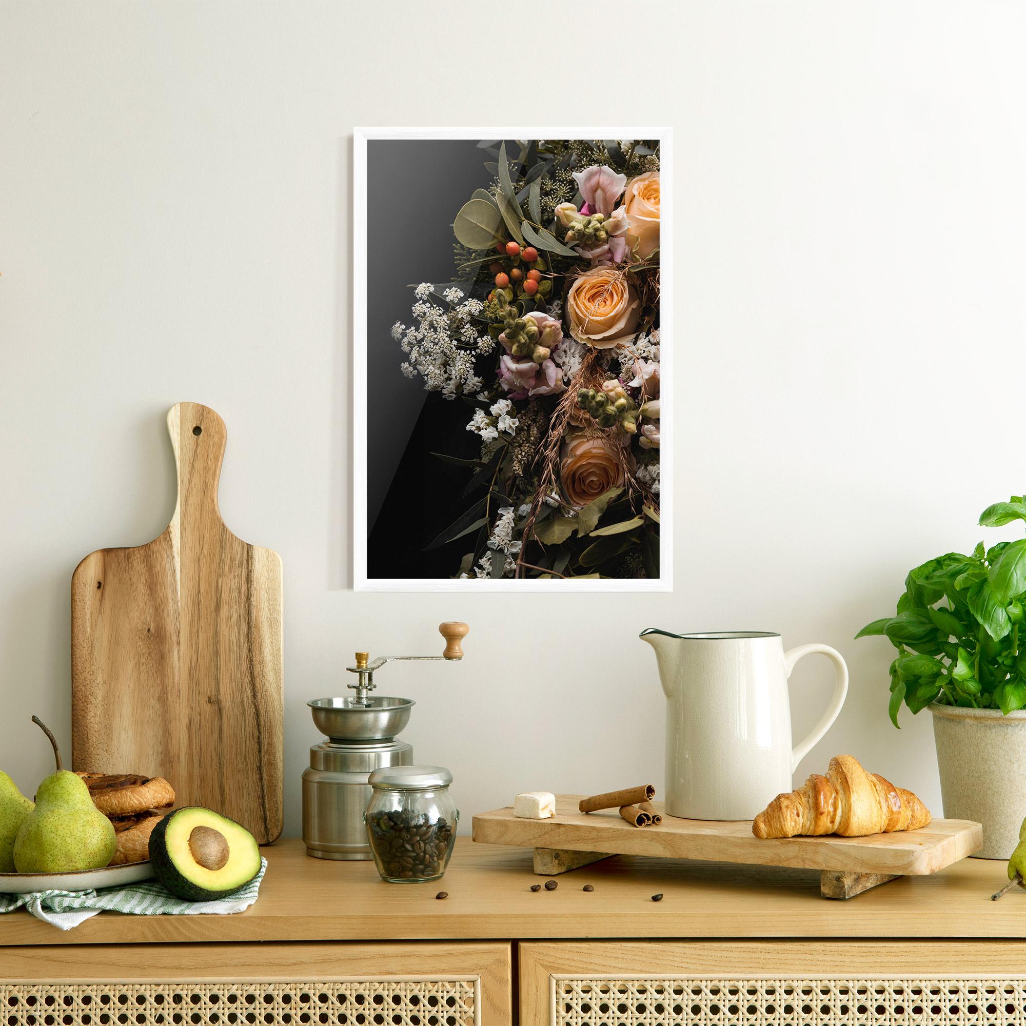 Gerahmte Poster Dark Flower Bouquet mockup 8