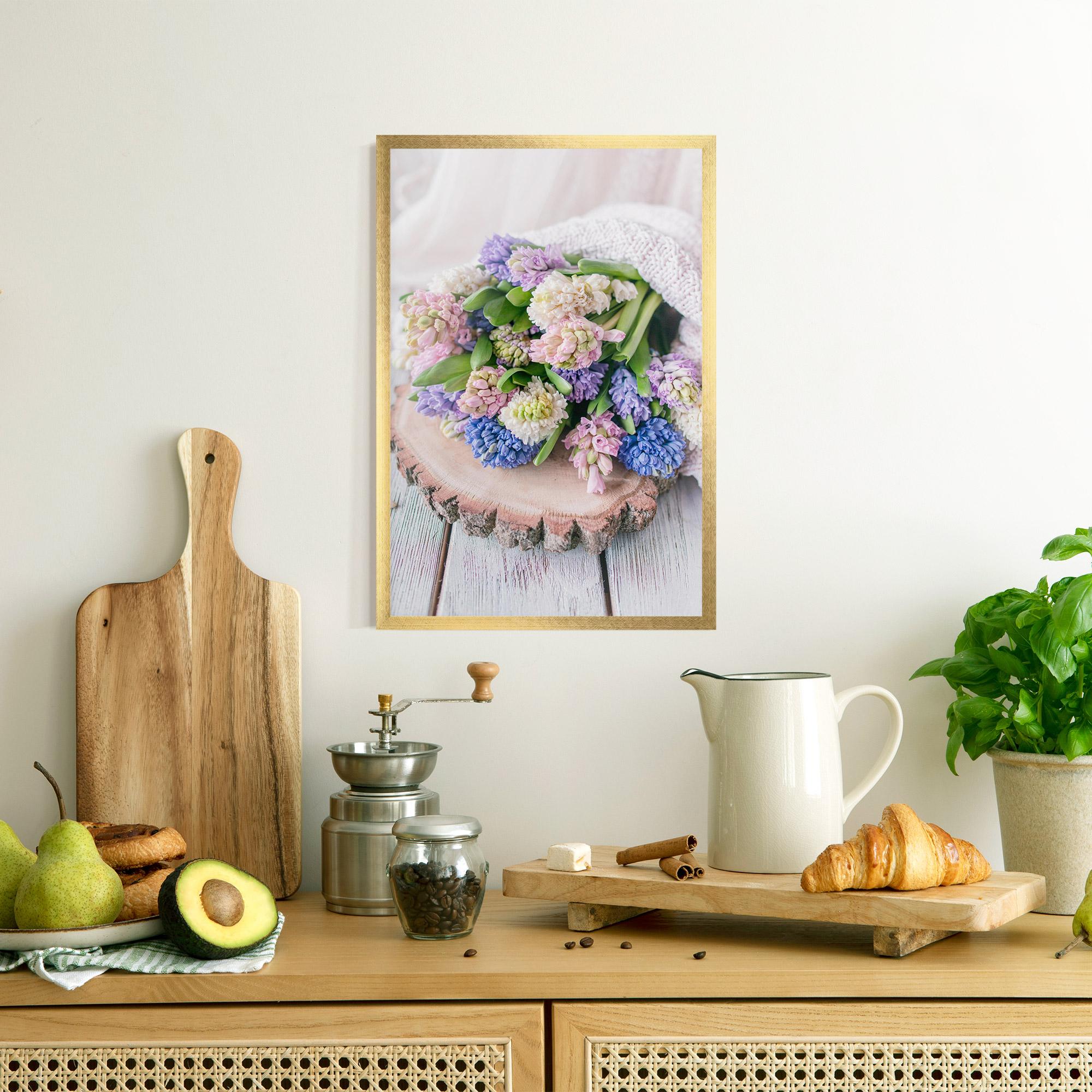 Gerahmte Poster Purple Mix Bouquet mockup 8