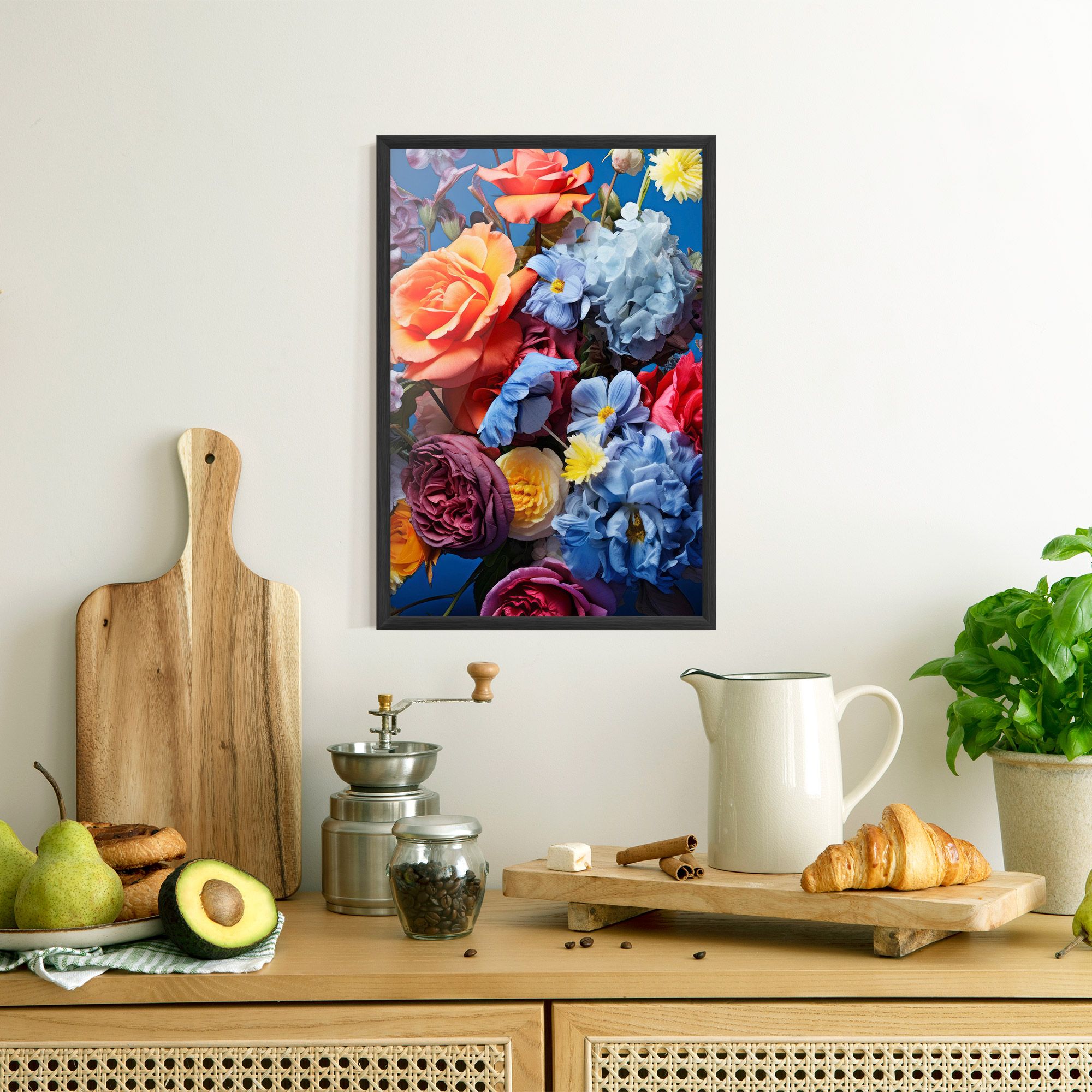 Blue Orange Bouquet mockup 8