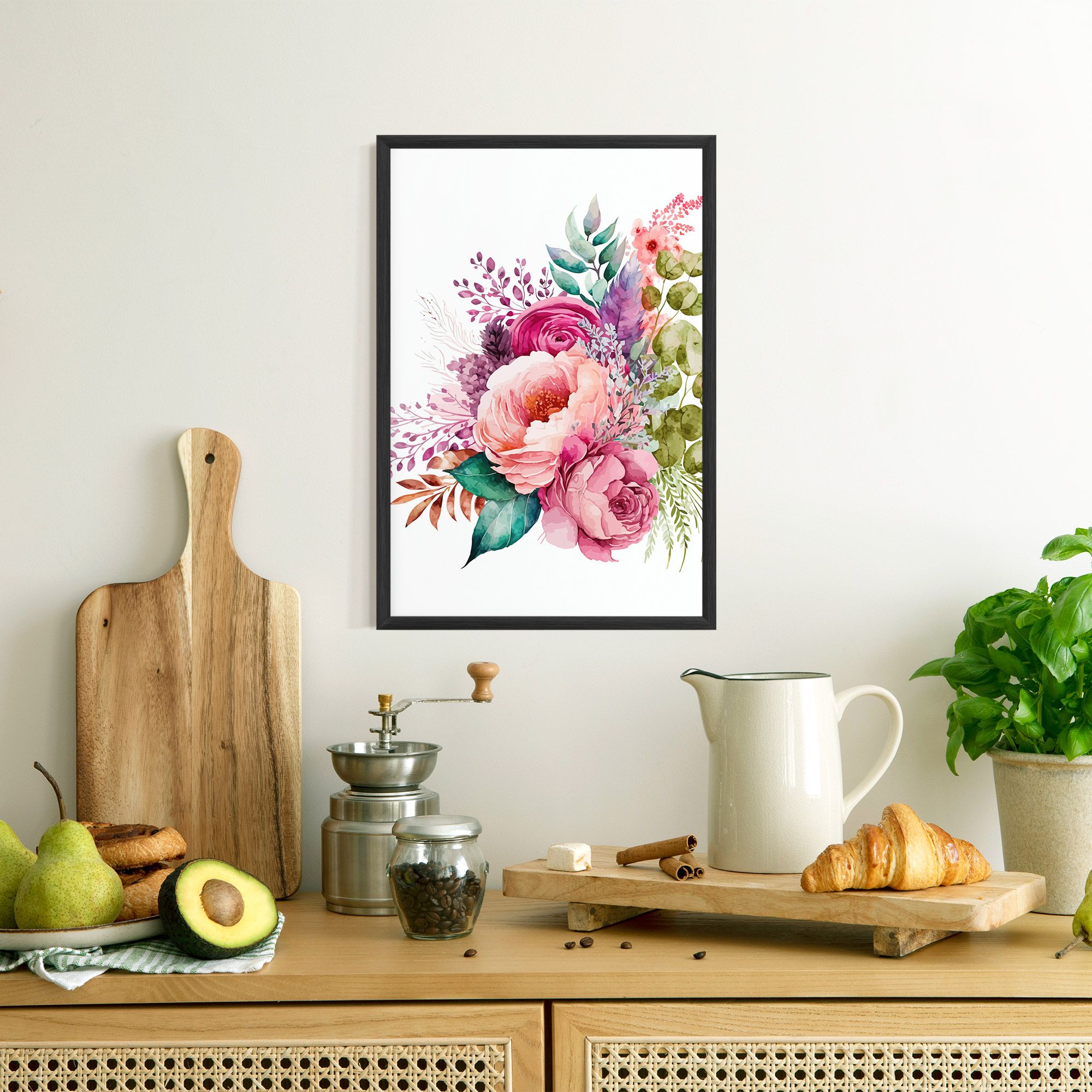 Bouquet Of Pink Roses mockup 8