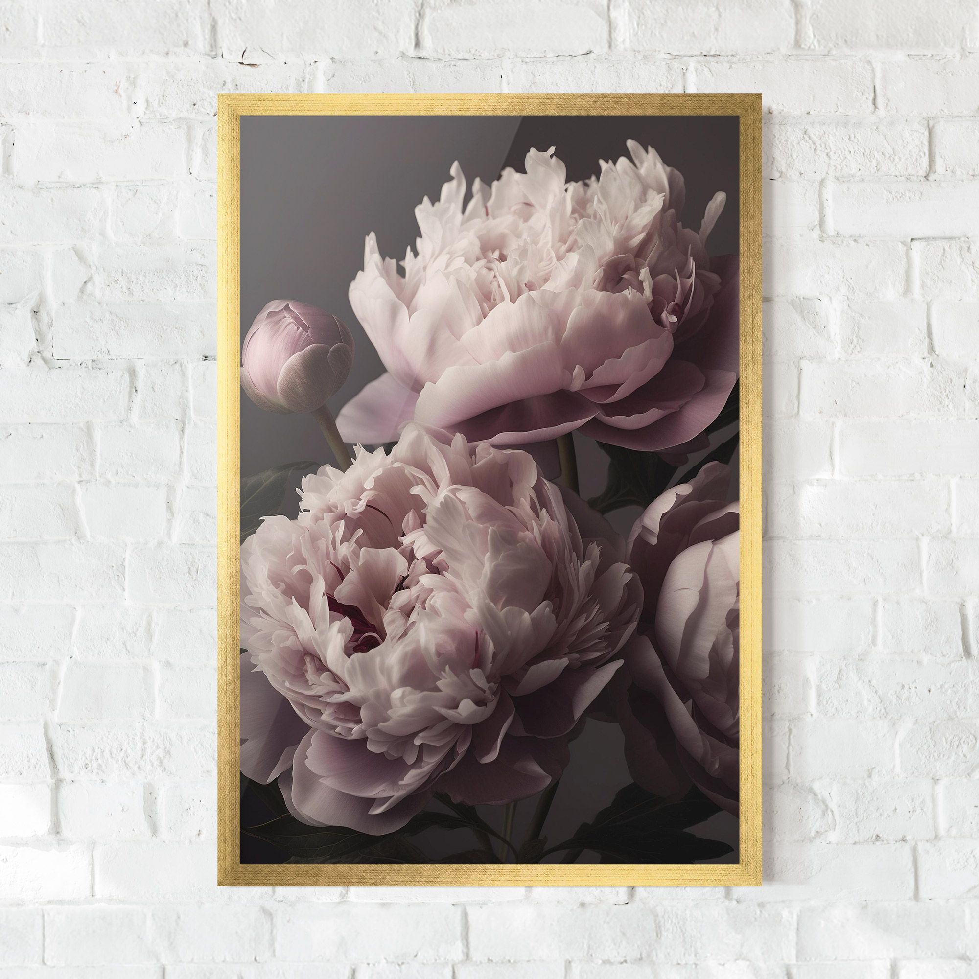 Grey Pastel Pink Peony mockup 0