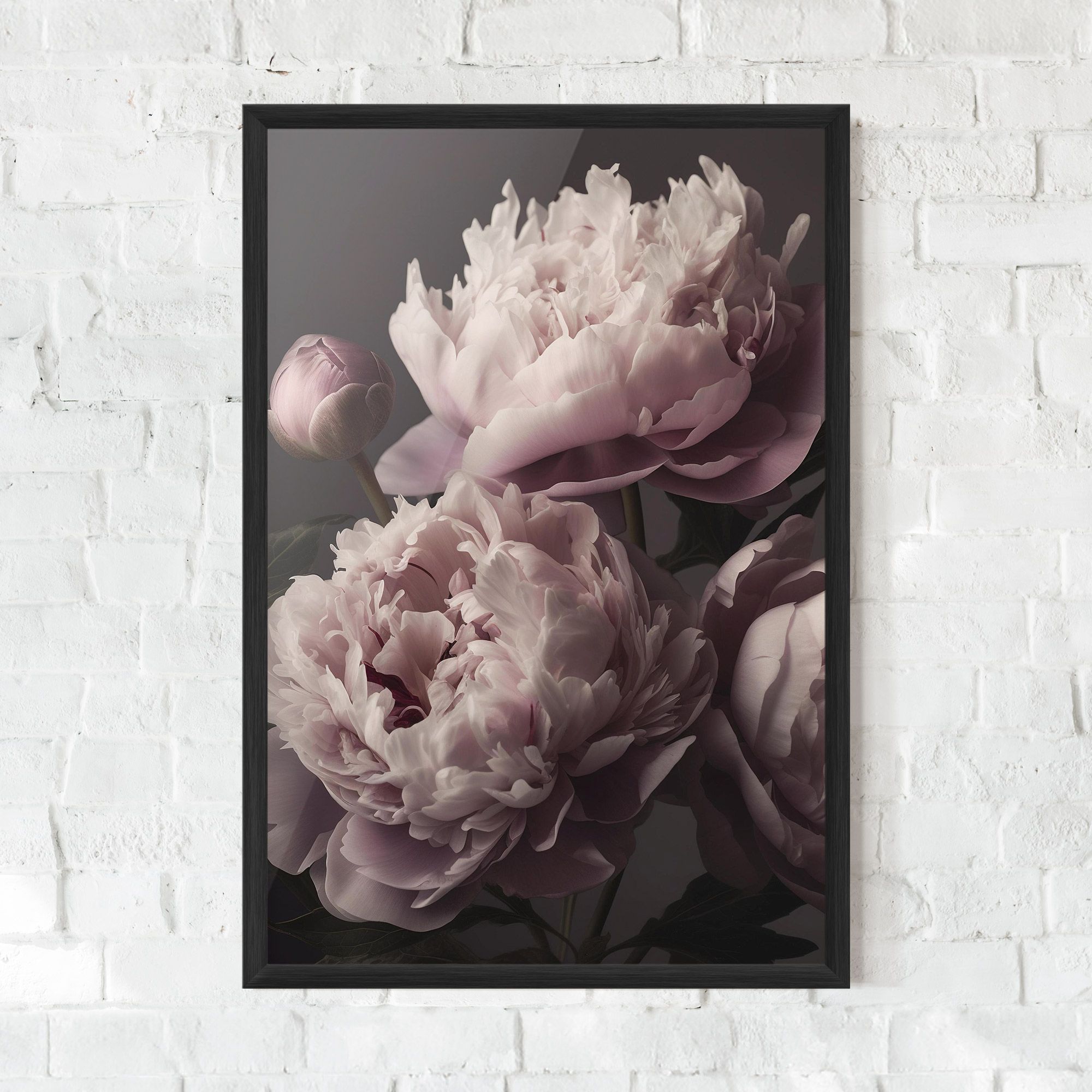 Grey Pastel Pink Peony mockup 0
